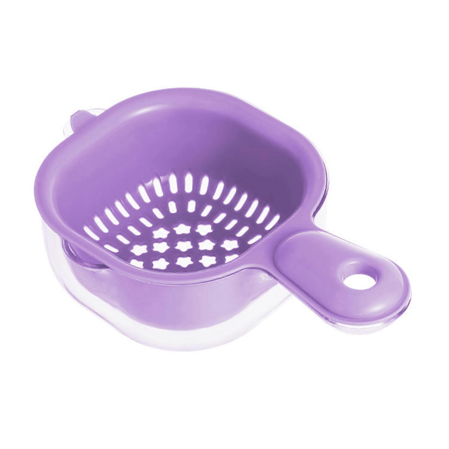 Drain Basket Colander Fruits Vegetables Strainer Dual-Layer Design Food-Grade BPA Free Kitchen