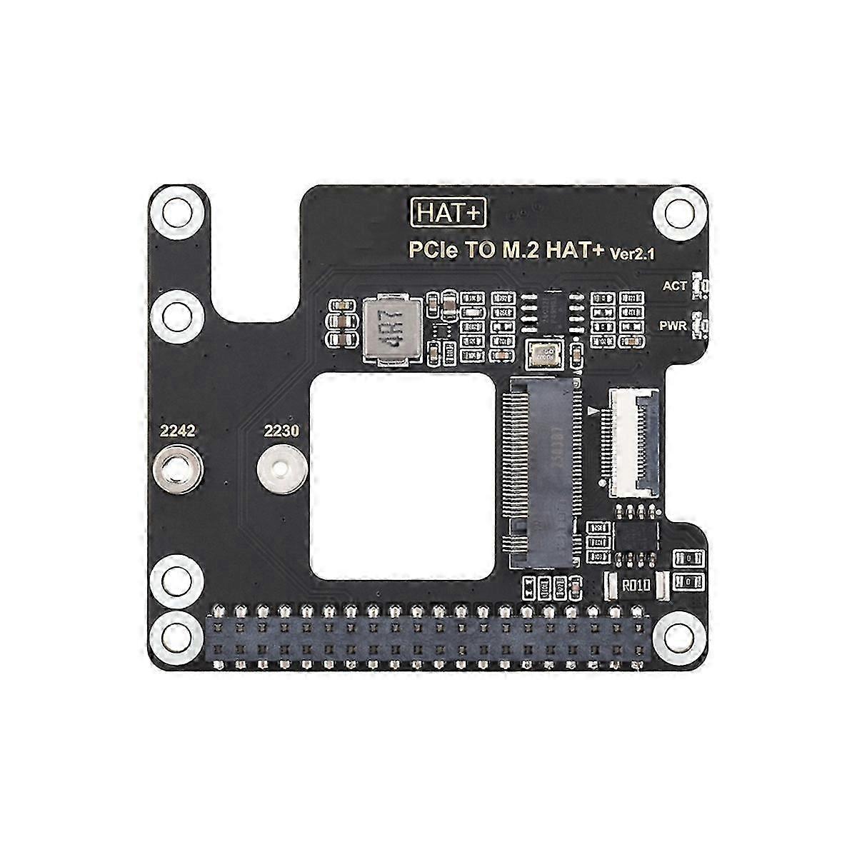 PCIe to M.2 Adapter for 5, Supports NVMe Protocol M.2 Solid State Drive, HAT + Standard