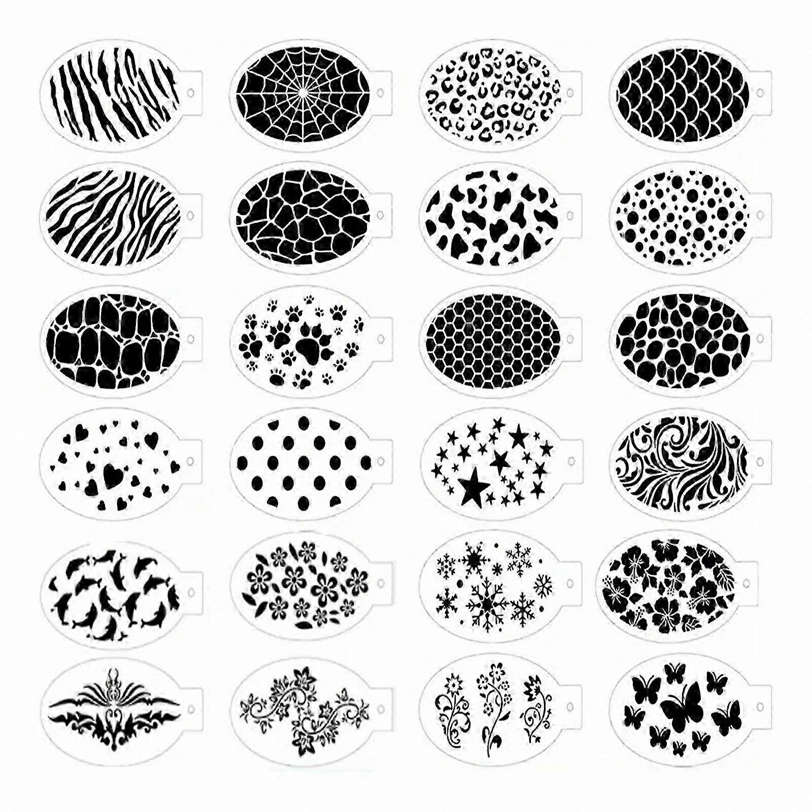 Durable Stencils for Face and Body Art, Ideal for Masquerade and Festival Use