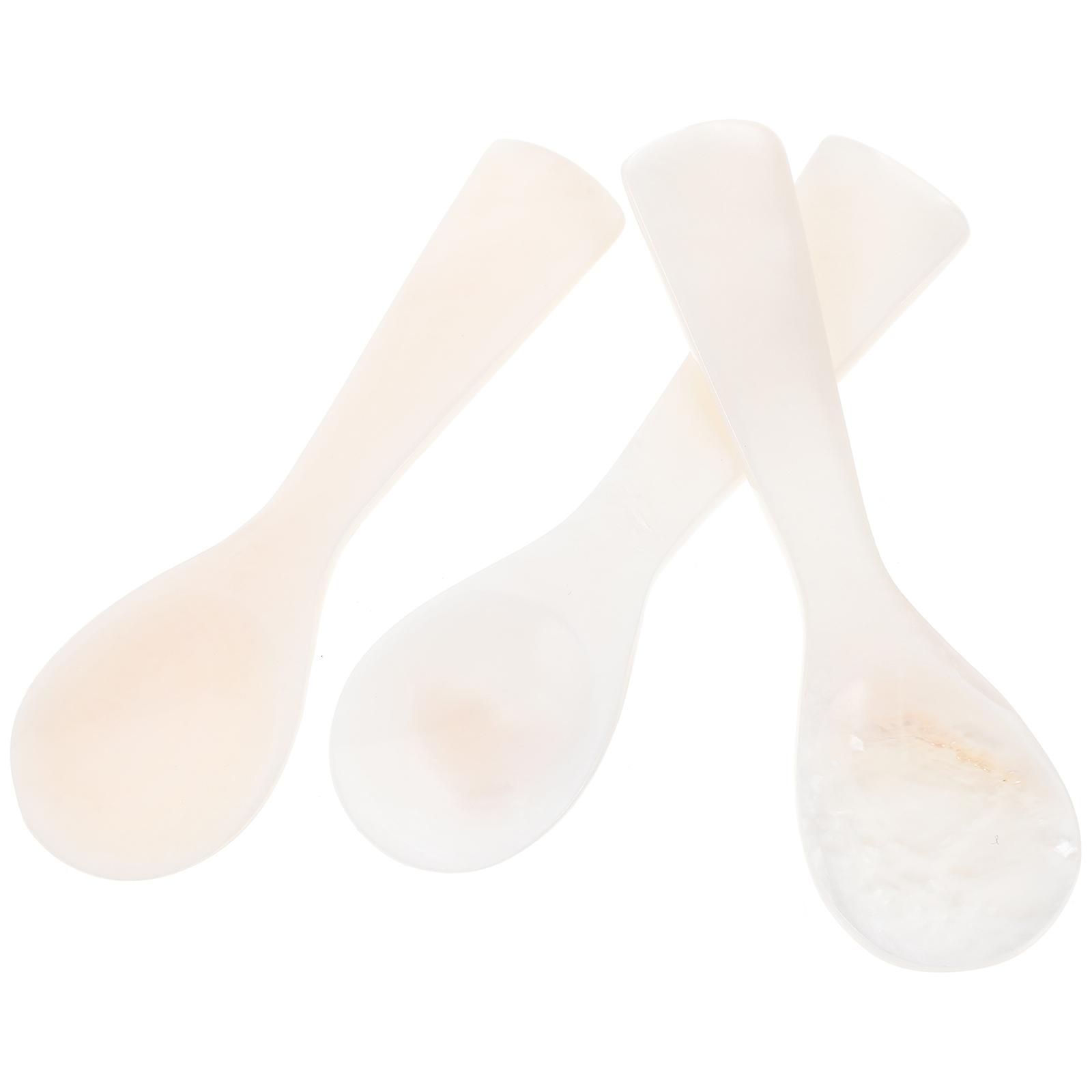 3Pcs Restaurant Shell Spoon Multi-Use Food Spoon For Buffet And Table Setting Featuring Highly Polished Smooth Surface