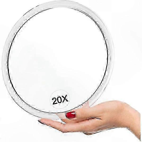 15cm Round Magnifying Mirror with Suction Cups for Close-Up Detailing