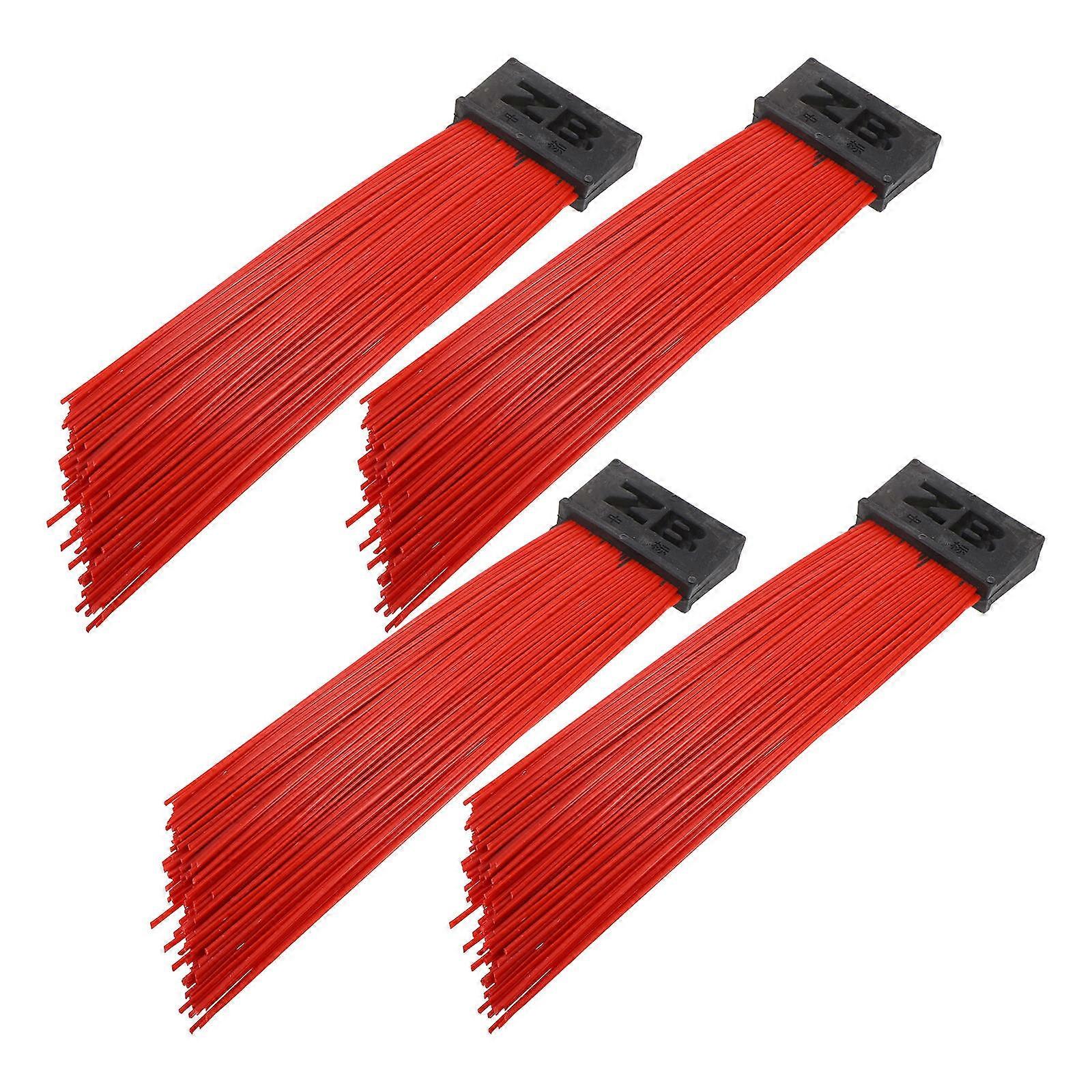 Cleaning Brush Head for Push Broom Replacement 4Pcs Set