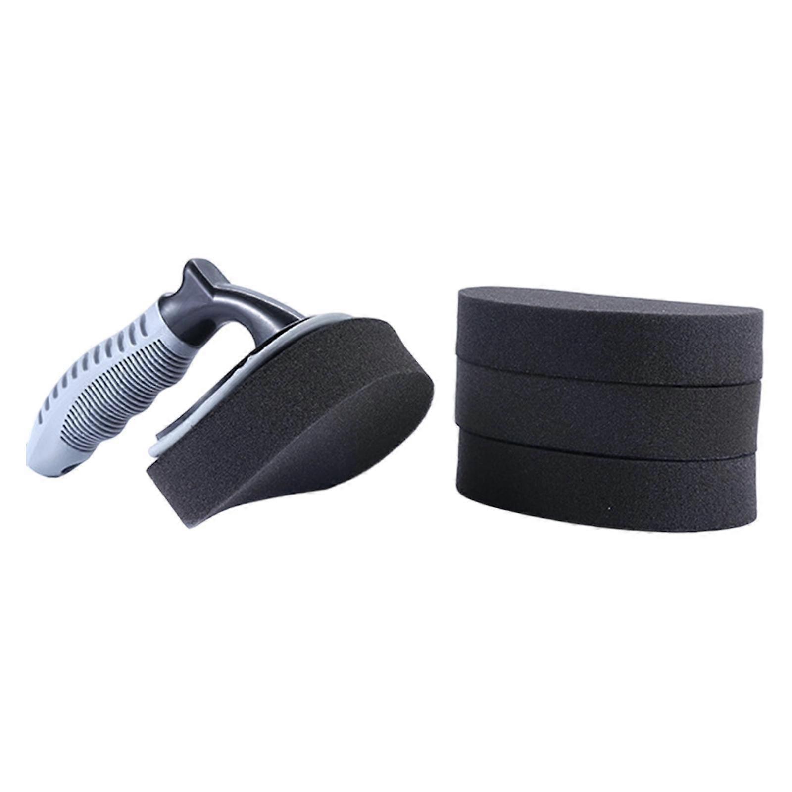 Car Tire Cleaning Wax Application Brush Versatile Accessory Ergonomic Handle