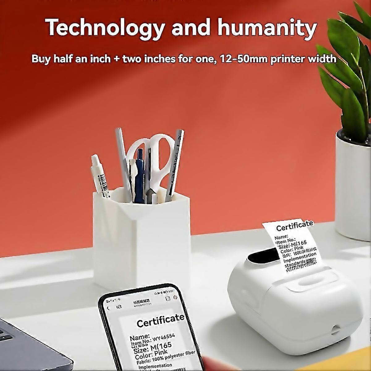 For P50 Portable Label Printer For Clothes Home Yellow
