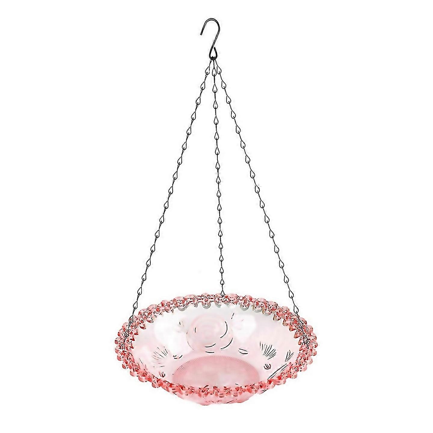 Til Fugleblomst Formet Hængende Fuglefoder Fuglebad