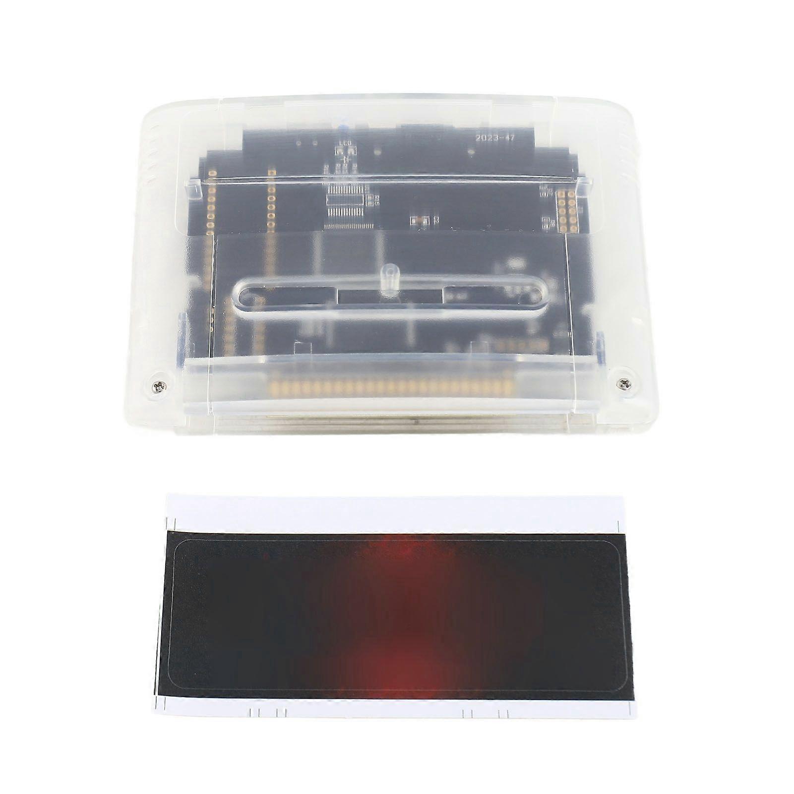 Game Cartridge Professional 3000 in 1 8GB Memory Card High Speed Multifunctional for SNES for SFC Gaming Console White Transparent