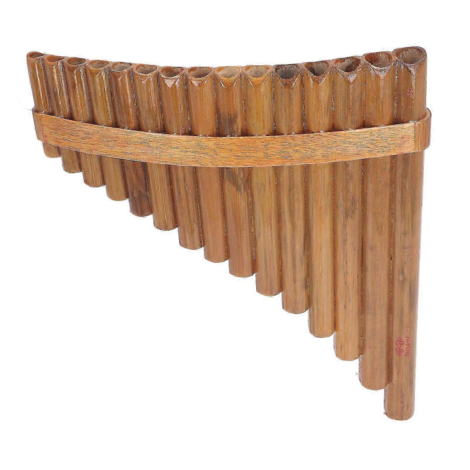 Professional Pan Flute with 15 Pipes - G Key Instrument for Panpipe Players