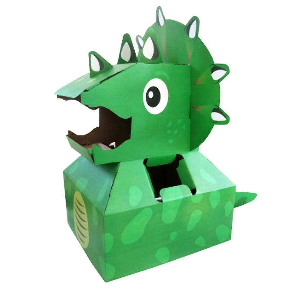 Paper Dinosaur Carton DIY Dinosaur Model for Kids Interactive Plaything 1Pcs