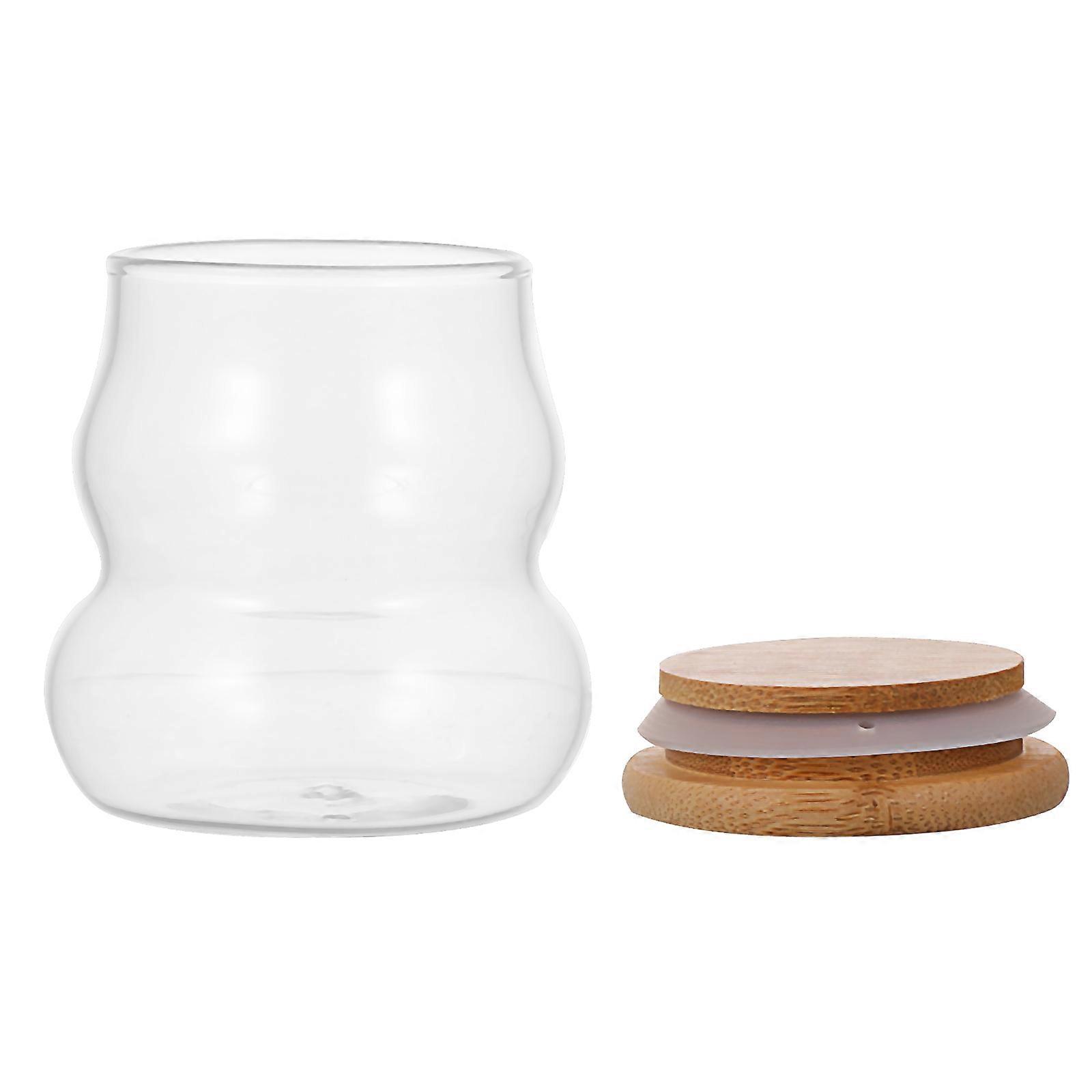 Tea Storage Canister Glass Jar for Long-Term Use 1Pcs Sealed Container