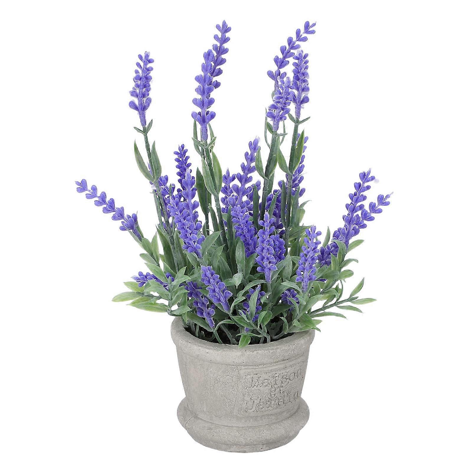 Artificial Lavender Purple Flowers Plastic Arrangements with 5Pcs