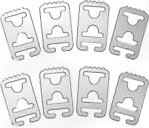 Secure No-Tie Shoe Locks for All Ages - 8 Pack Adjustable Clips for Easy Fit