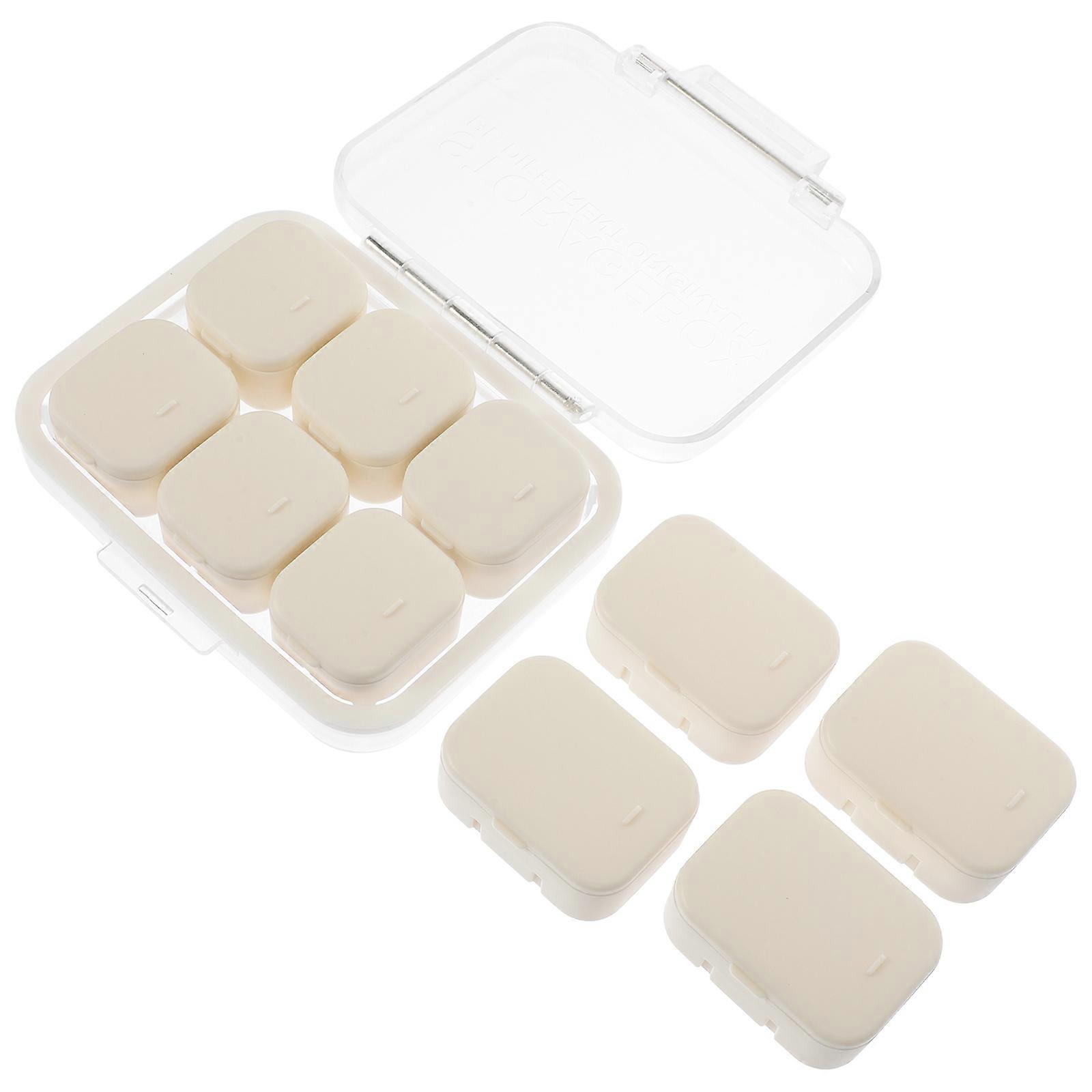 Compact Medicine Organizer Multi-Compartment Case for Storage 4Sets