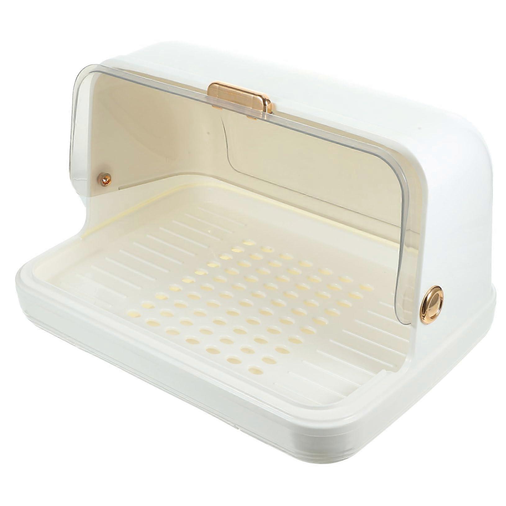 PP Dish Drying Rack With Lid For Bottle Storage, Cup And Plate Organizer, Durable Dustproof Kitchen Drainer Tray