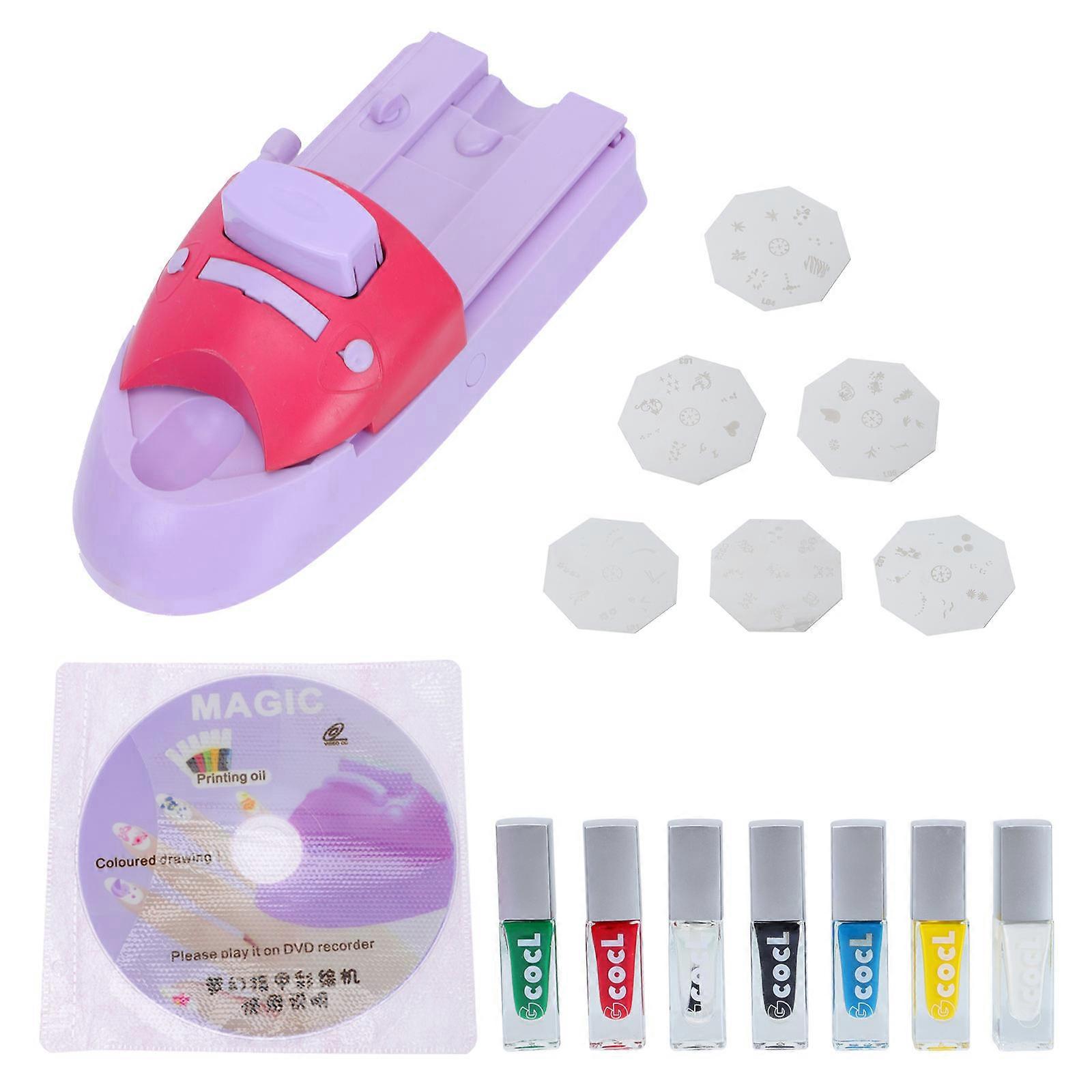 Nail Art Printing Machine Manicure DIY Nail Art Printing Machine Kit 2Sets Included