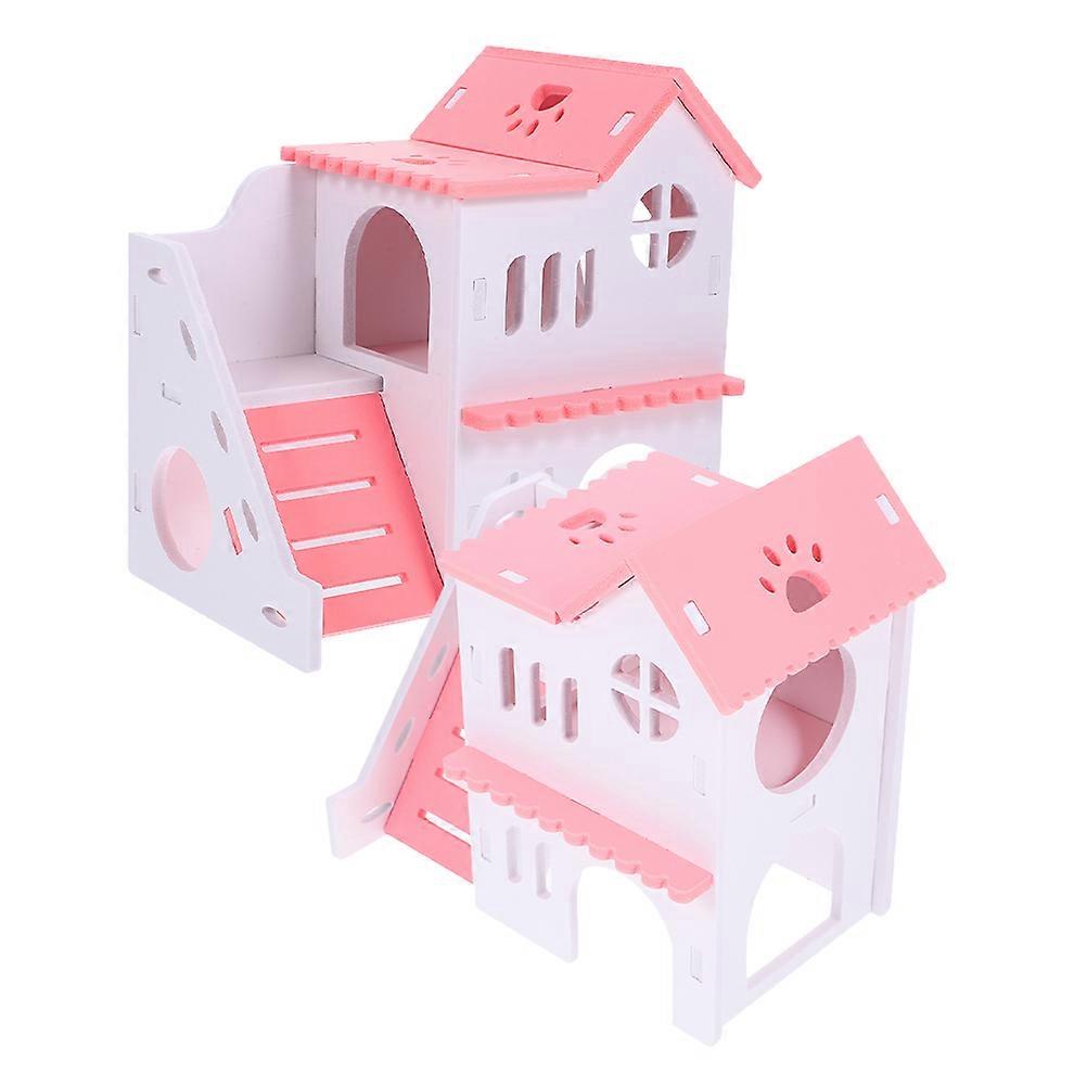 Hamster Houses Guinea Pig Hideout Providing Quiet Rest 4Pcs Set