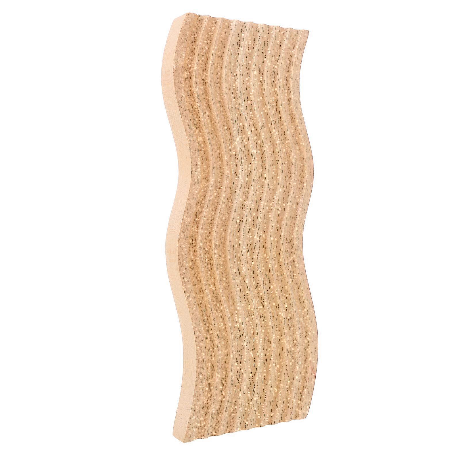 Dry Fruit Tray Wooden Serving Plate for Storage 2Pcs Waved Dessert Serving Platter