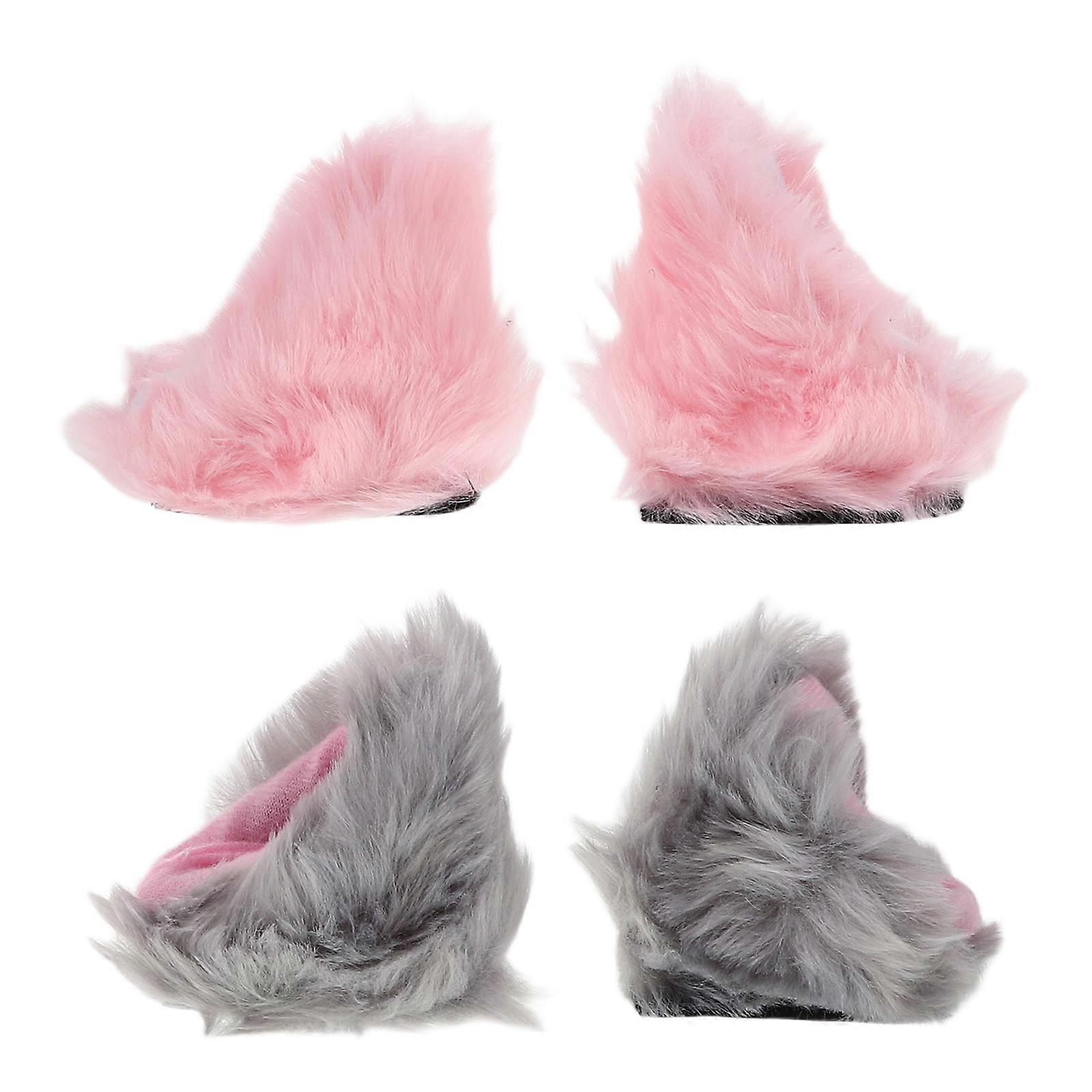 Motorcycle Accessories Cat Ears for 4Pairs Plush Decoration