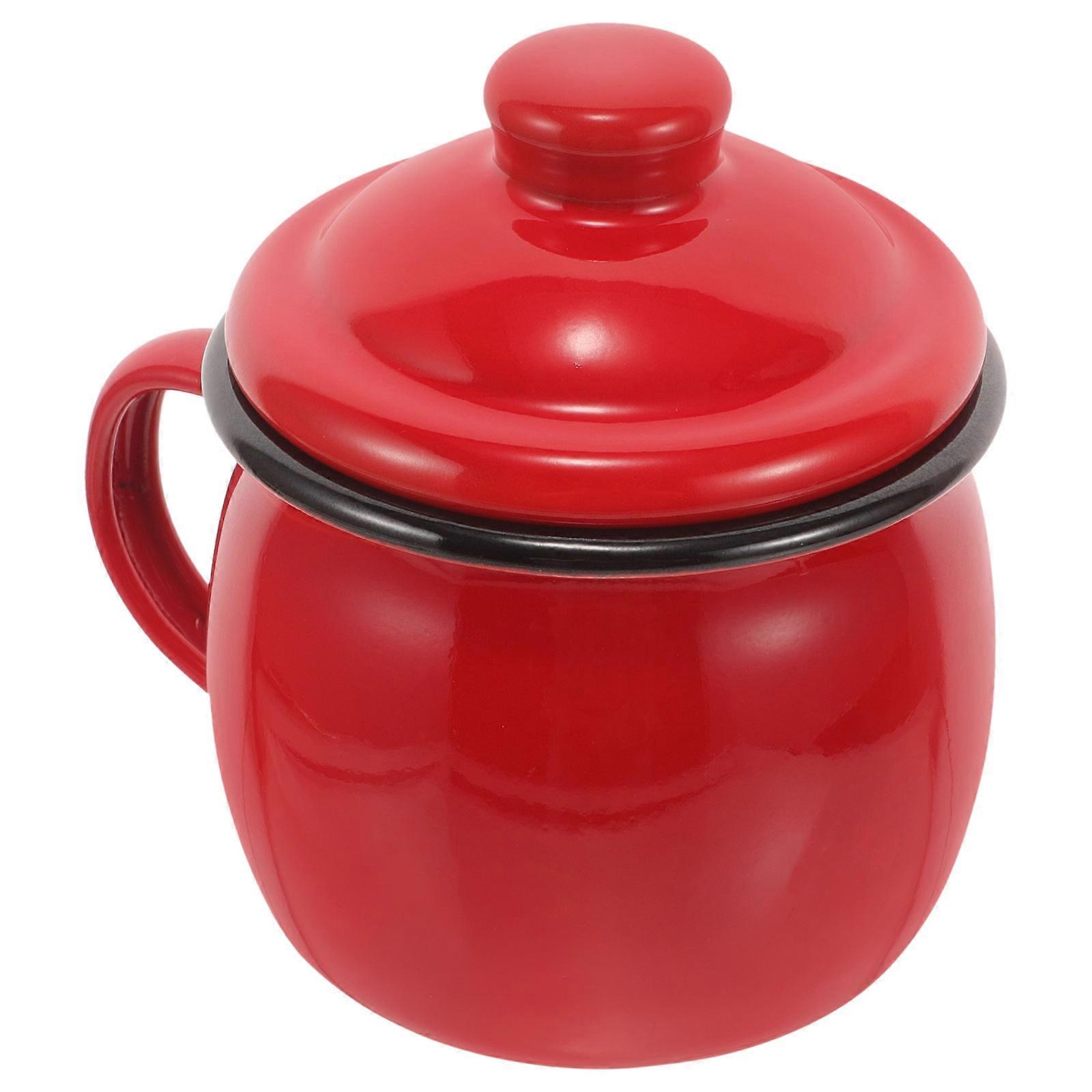 Enamel Cup For Family Members Lovely Enamel Mug Round Shape 12.00X11.00X8.50CM
