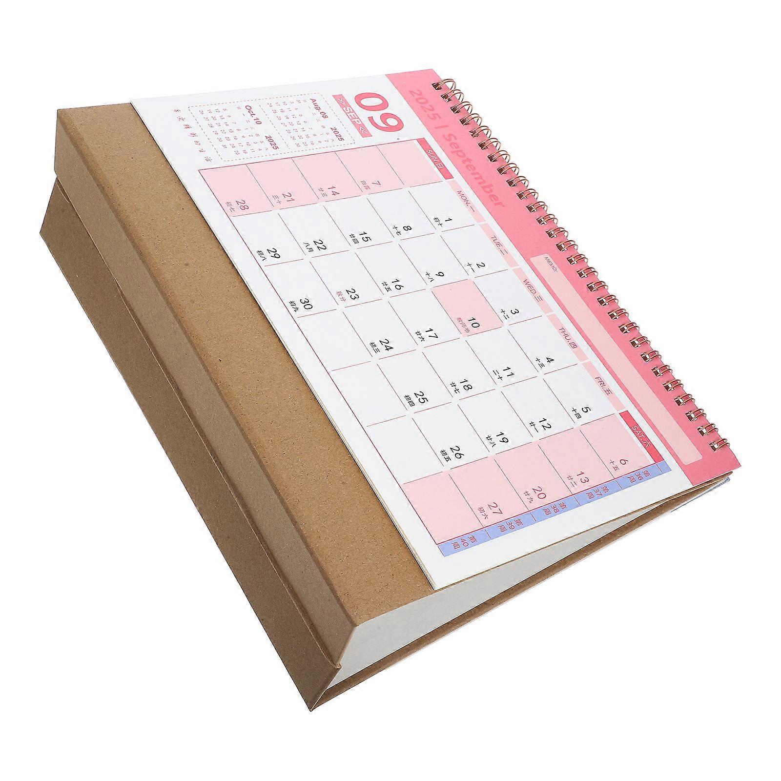 Paper Desktop Calendar Office Desk Calendar for Reminding Use 5Pcs Pack