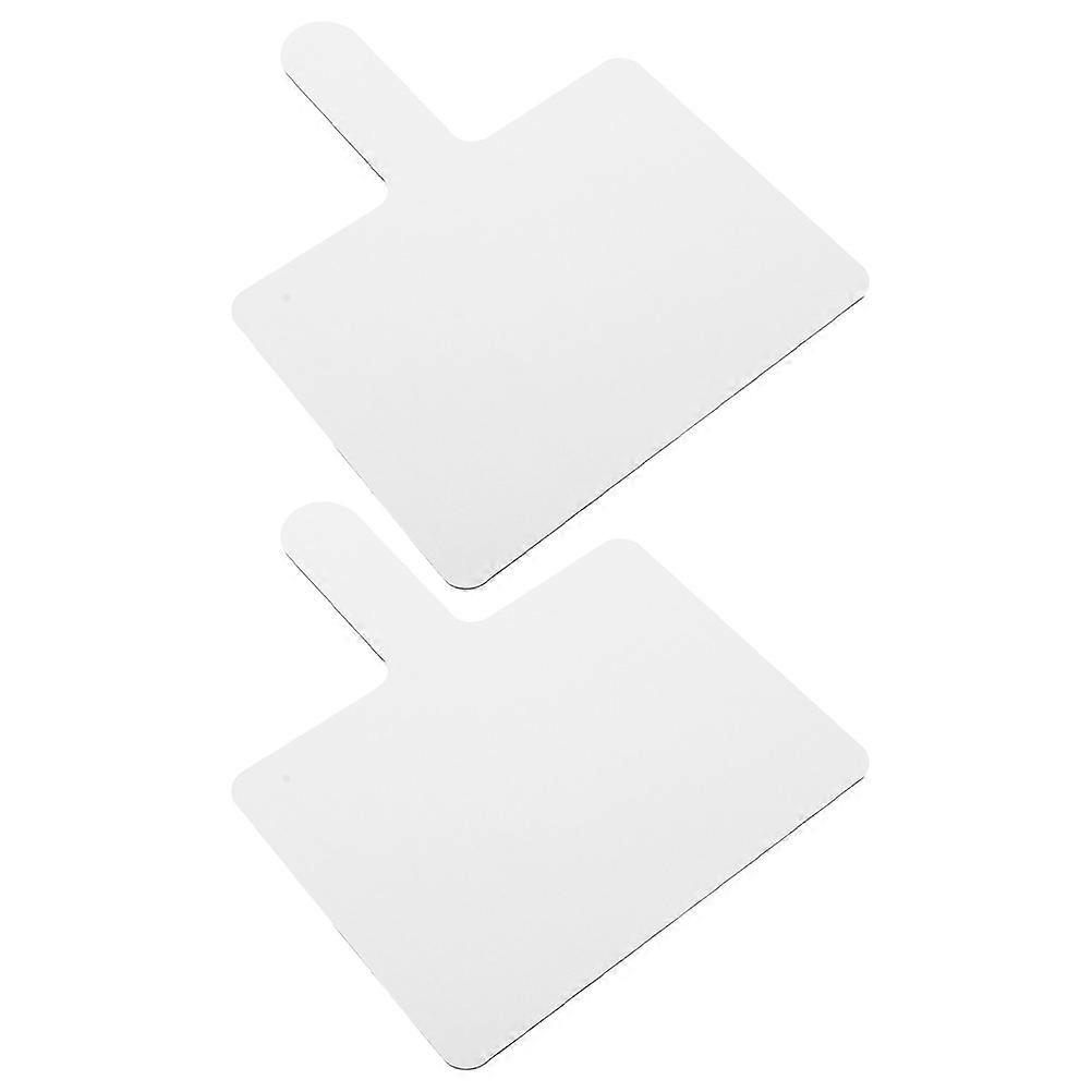 Student Dry Erase Paddles Answer Paddles English and Math Lessons White 9.63x7.86x0.12in Erasable 2Pack