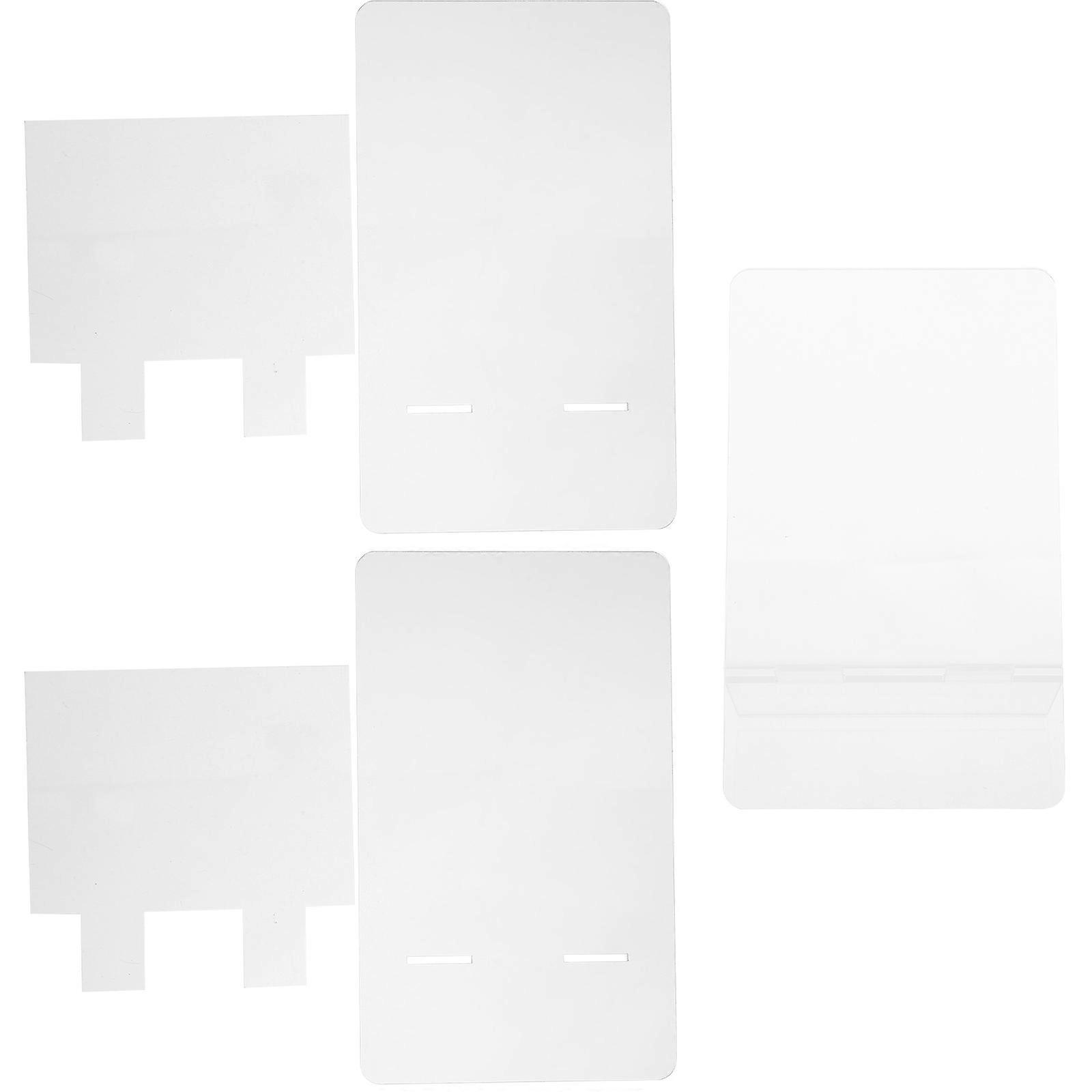 Transparent Acrylic Message Board 9 Pcs Memo Erasable Writing Board For Office Home Users And Students 15X9X8CM Gorgeous Design