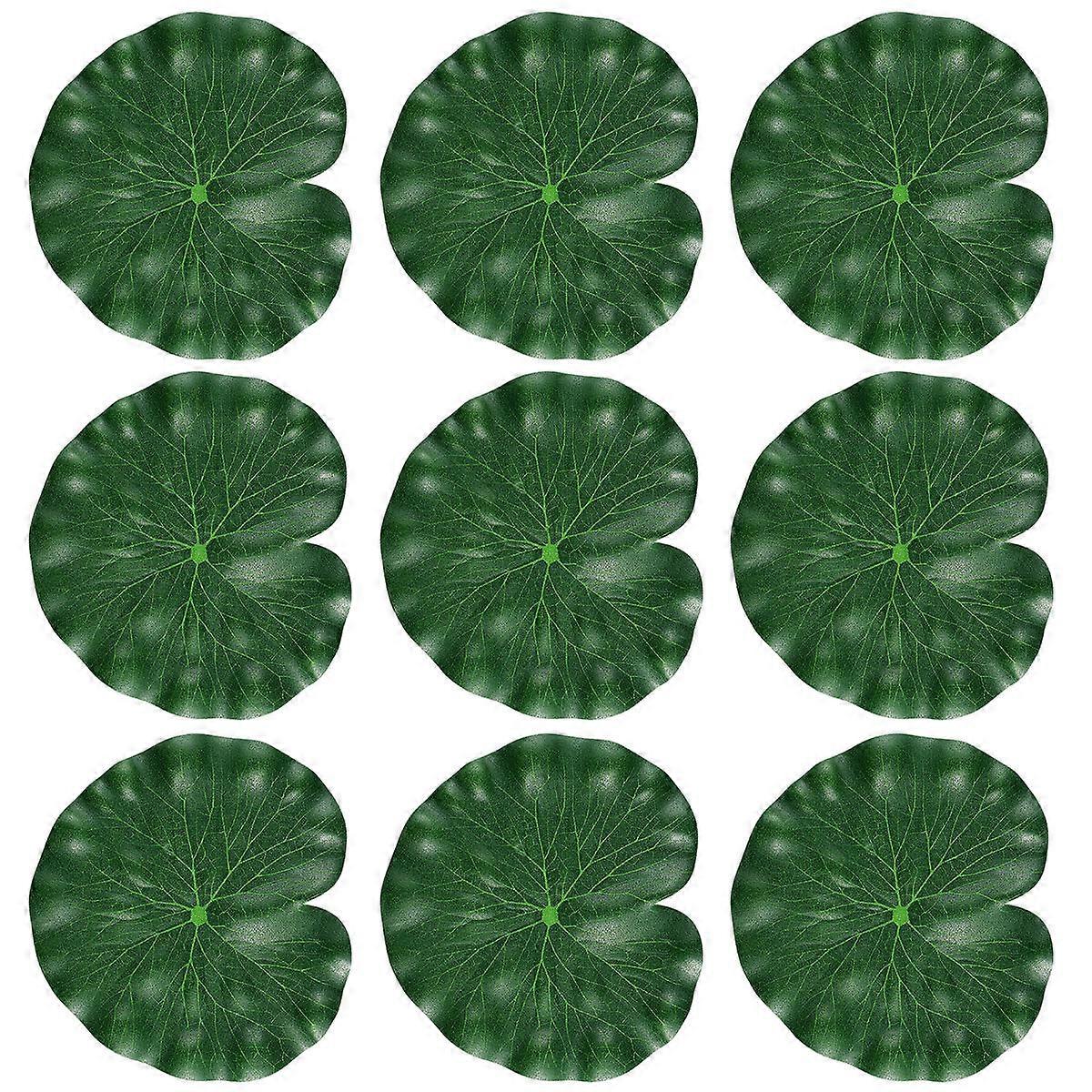 Fish Pond Lotus Leaf for Decoration 3Pcs Tinksky Floating Green Artificial Leaves