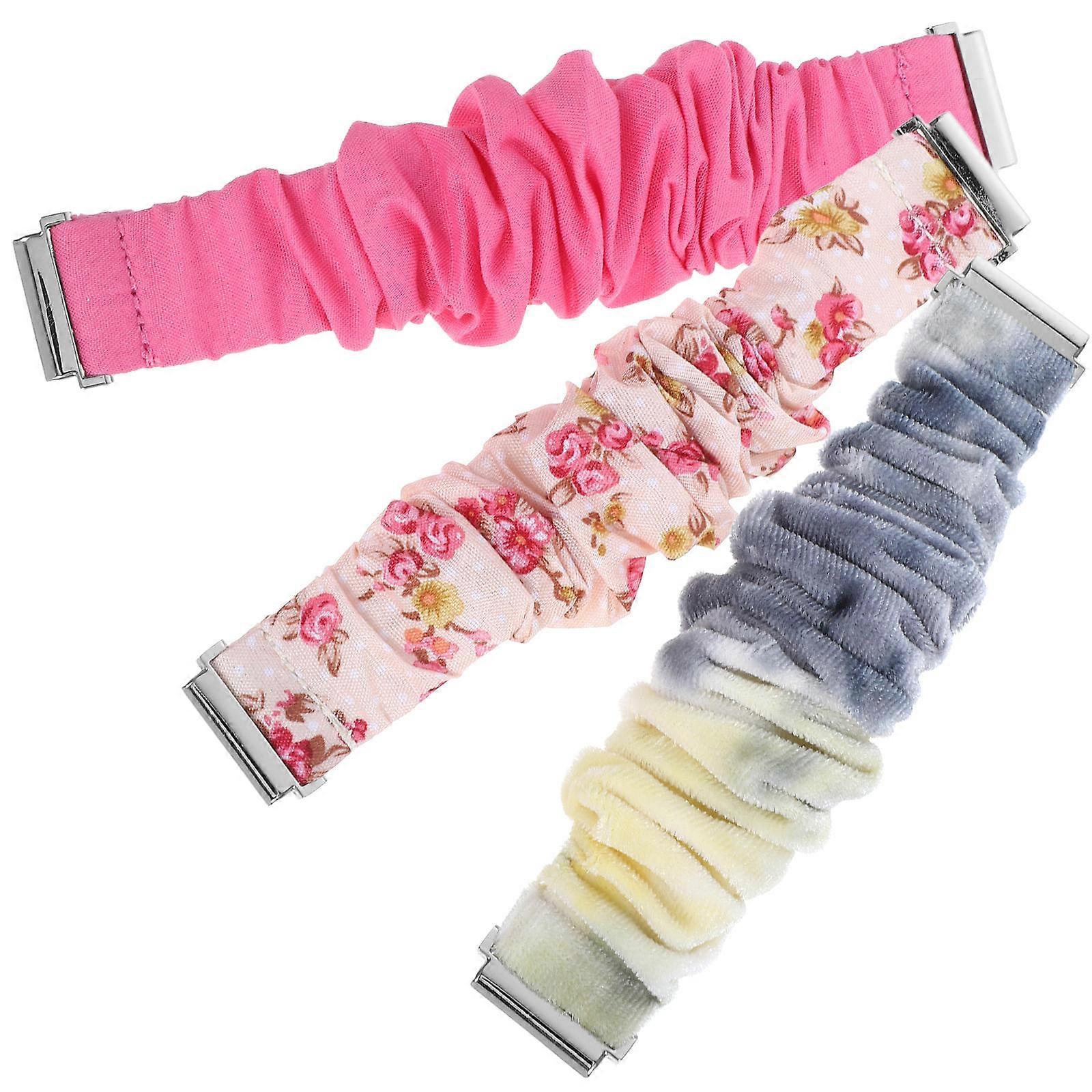 Hand Watch Band Replacement for 3Pcs Printing Watch Bands Multifunction