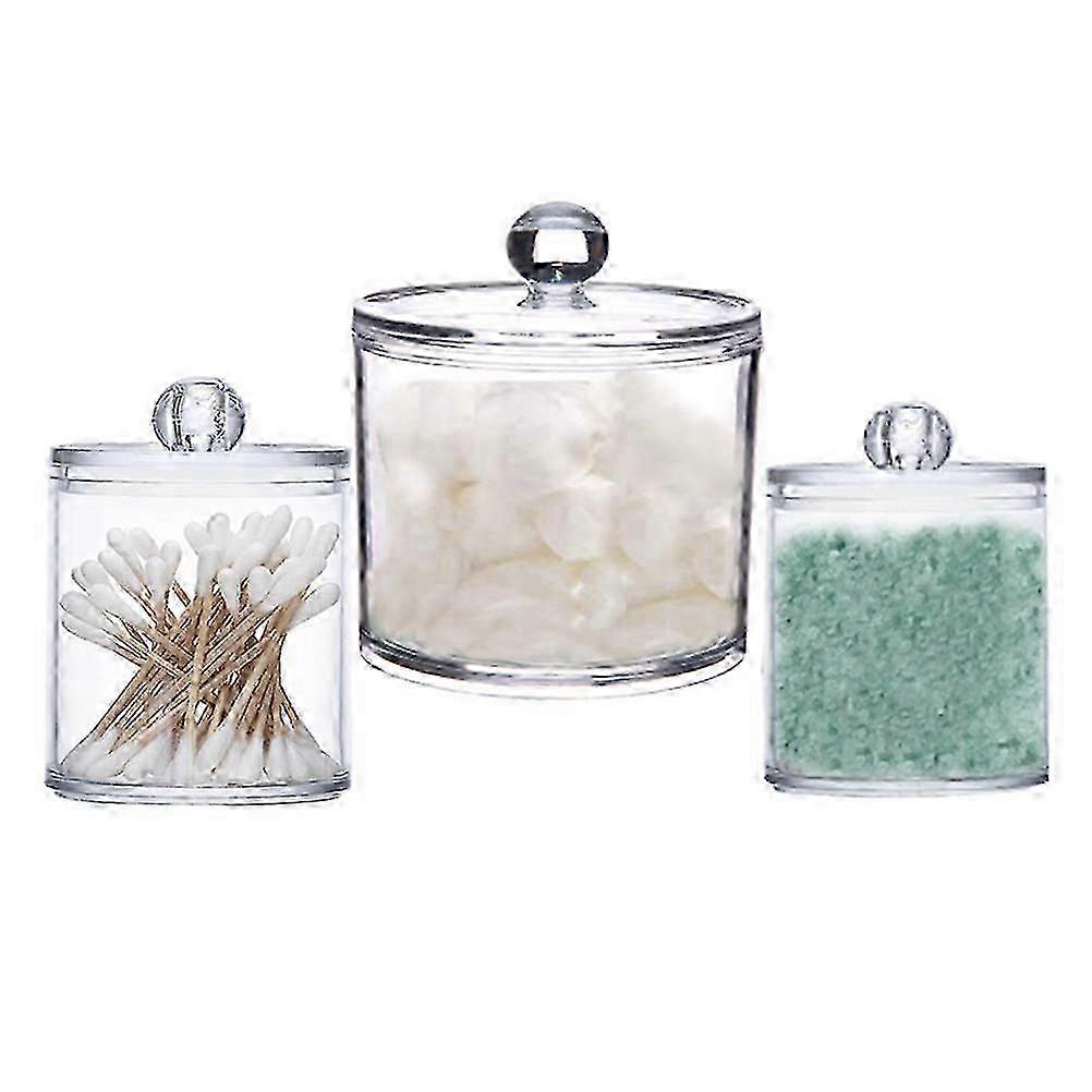2025 Farmhouse Dcor Delight, Clear Acrylic Multipurpose Apothecary Jars, Durable Food-Grade Plastic Ideal For Small Spaces