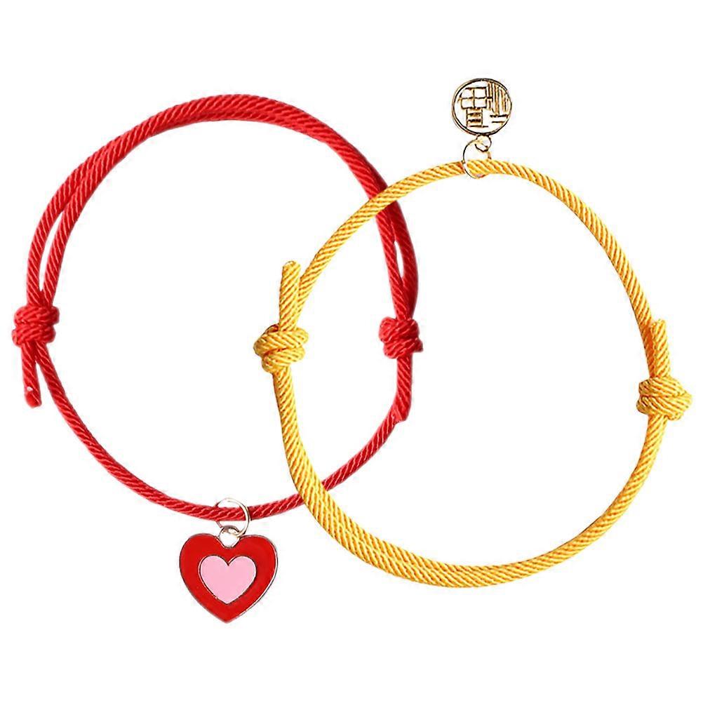 Adjustable Cat Collar Handmade with Lucky Rope for Small Pets 10Pcs