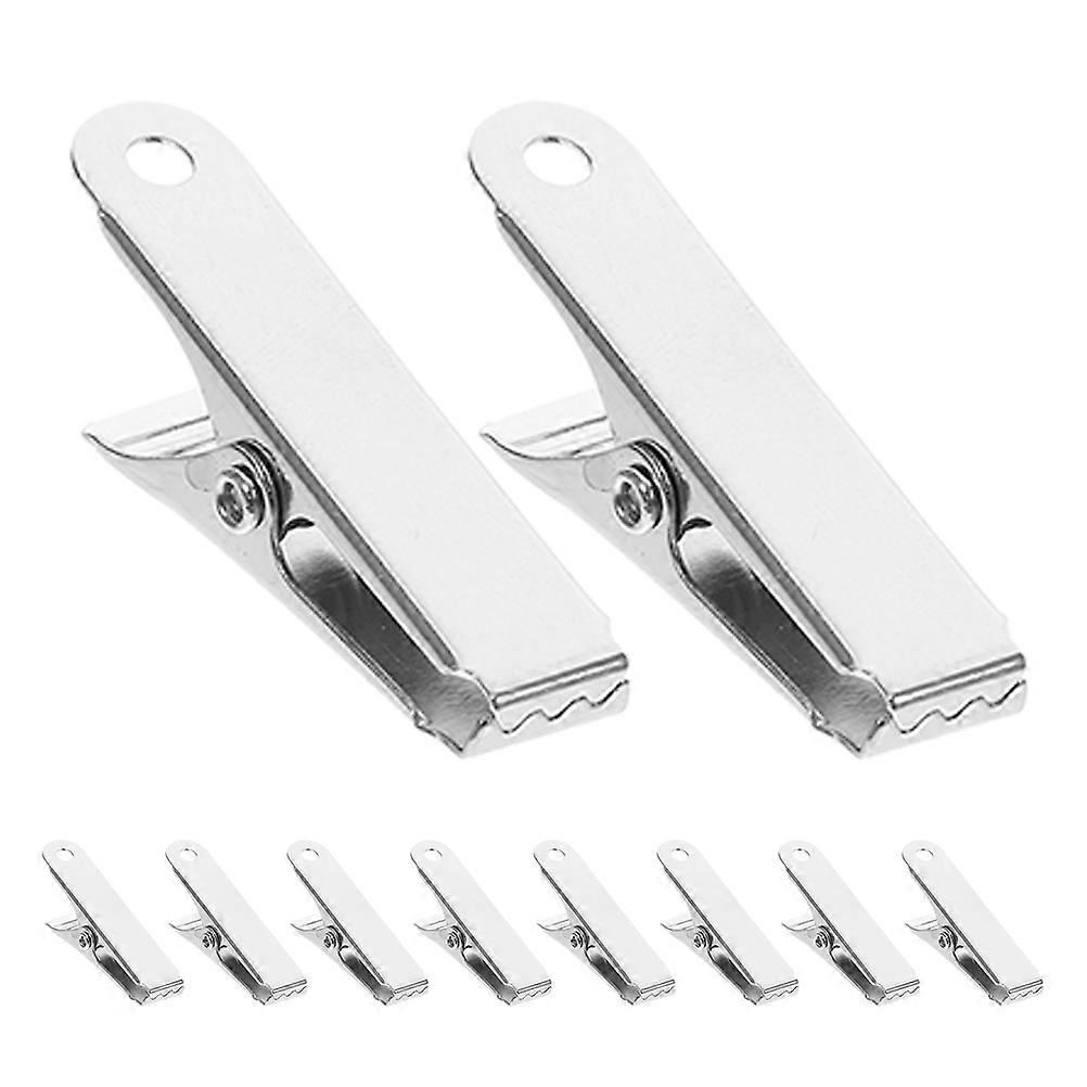 Spring Loaded Clamps Metal Wire Clips for Office Use 2Pcs