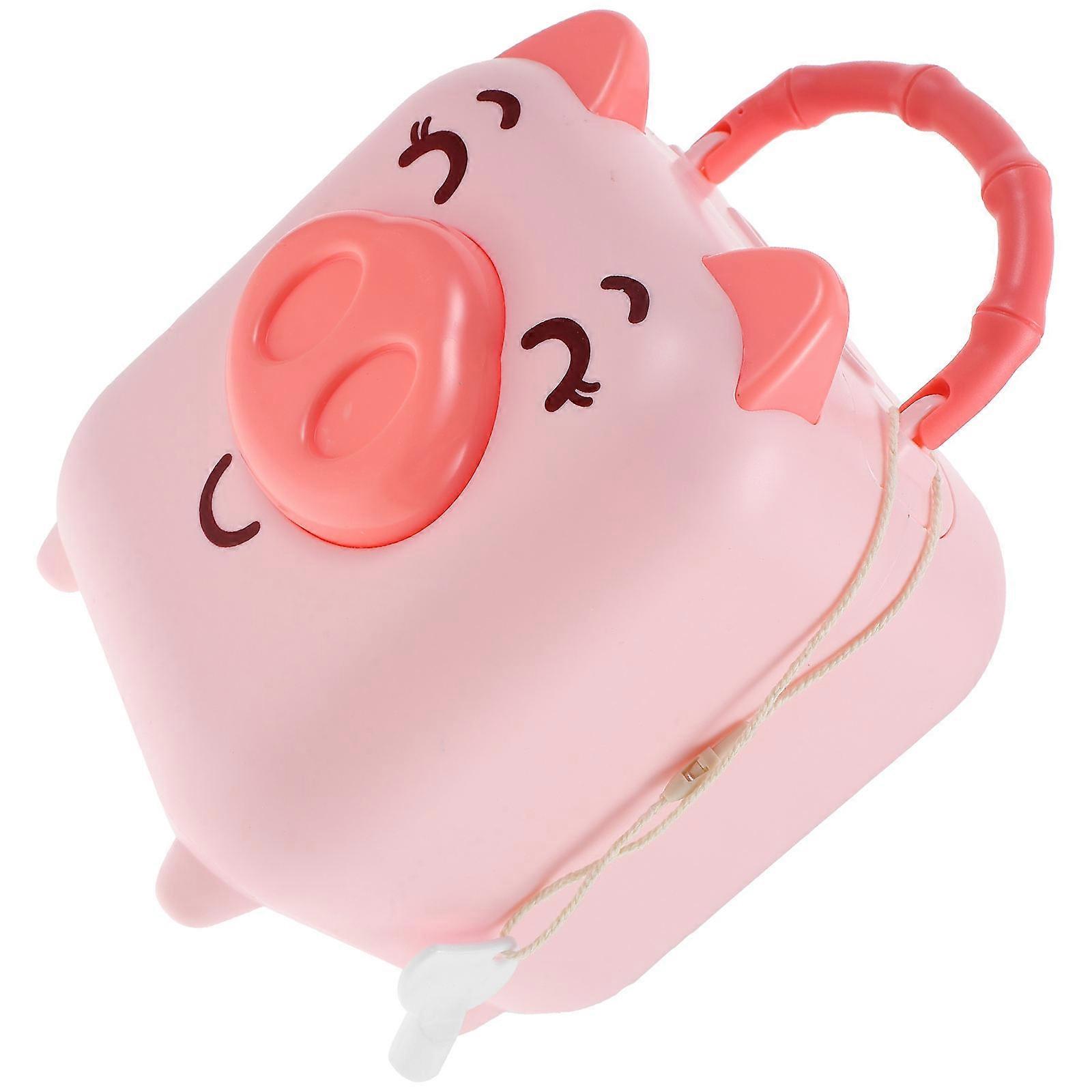 Piggy Bank For Children 4Pcs Pig Shape Compact Coin Container Lightweight Savings Storage 11.4x14cm