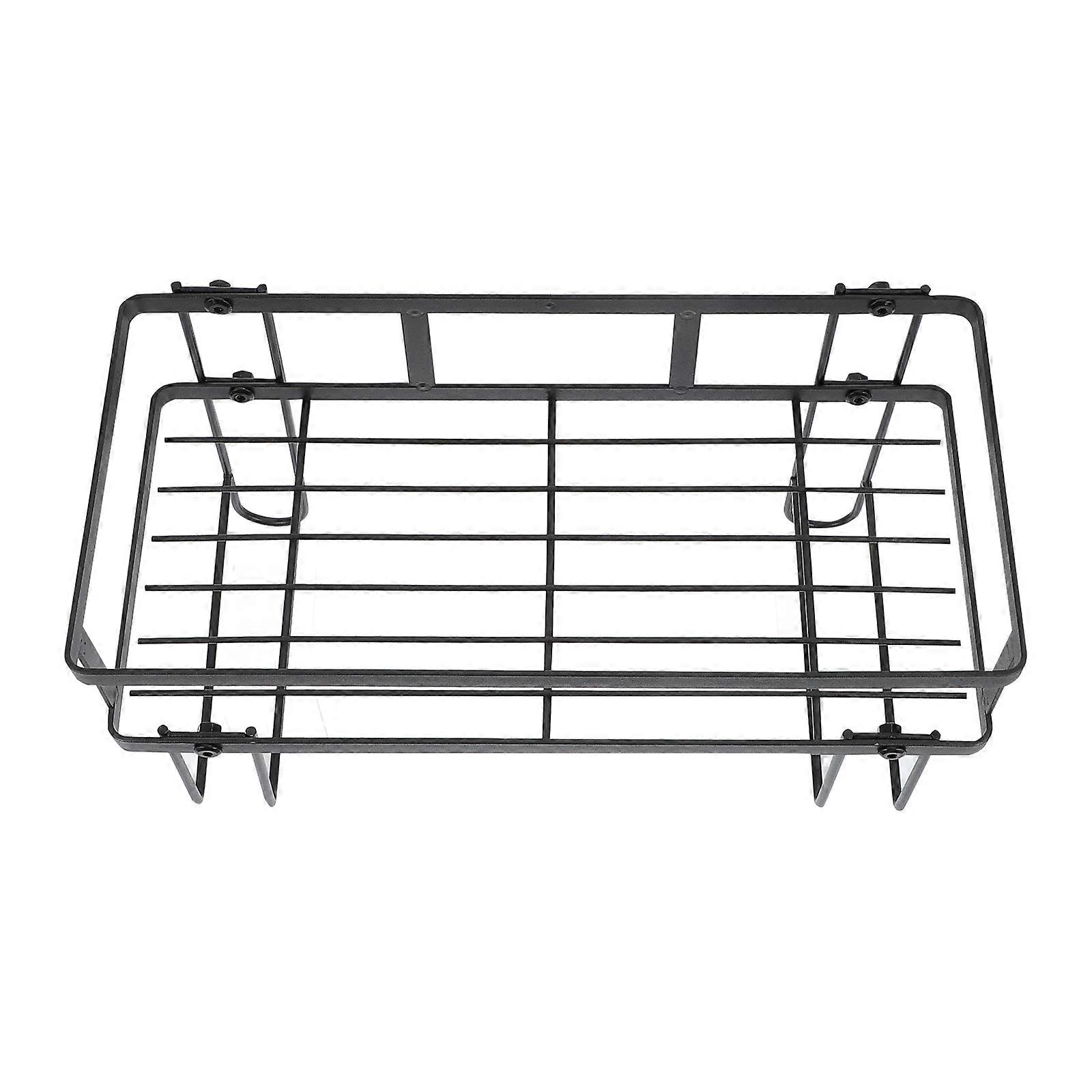 Over The Toilet Storage Rack 2Pcs Single-tier Bathroom Shelf Modern Design Carbon Steel Suitable For Bathroom Use Space-saving