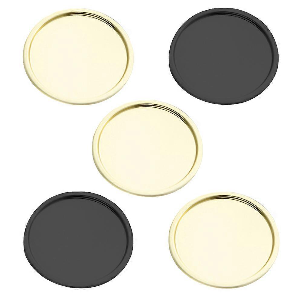 Scented Candle Tray Small Round Plates for Wedding Centerpieces 15Pcs