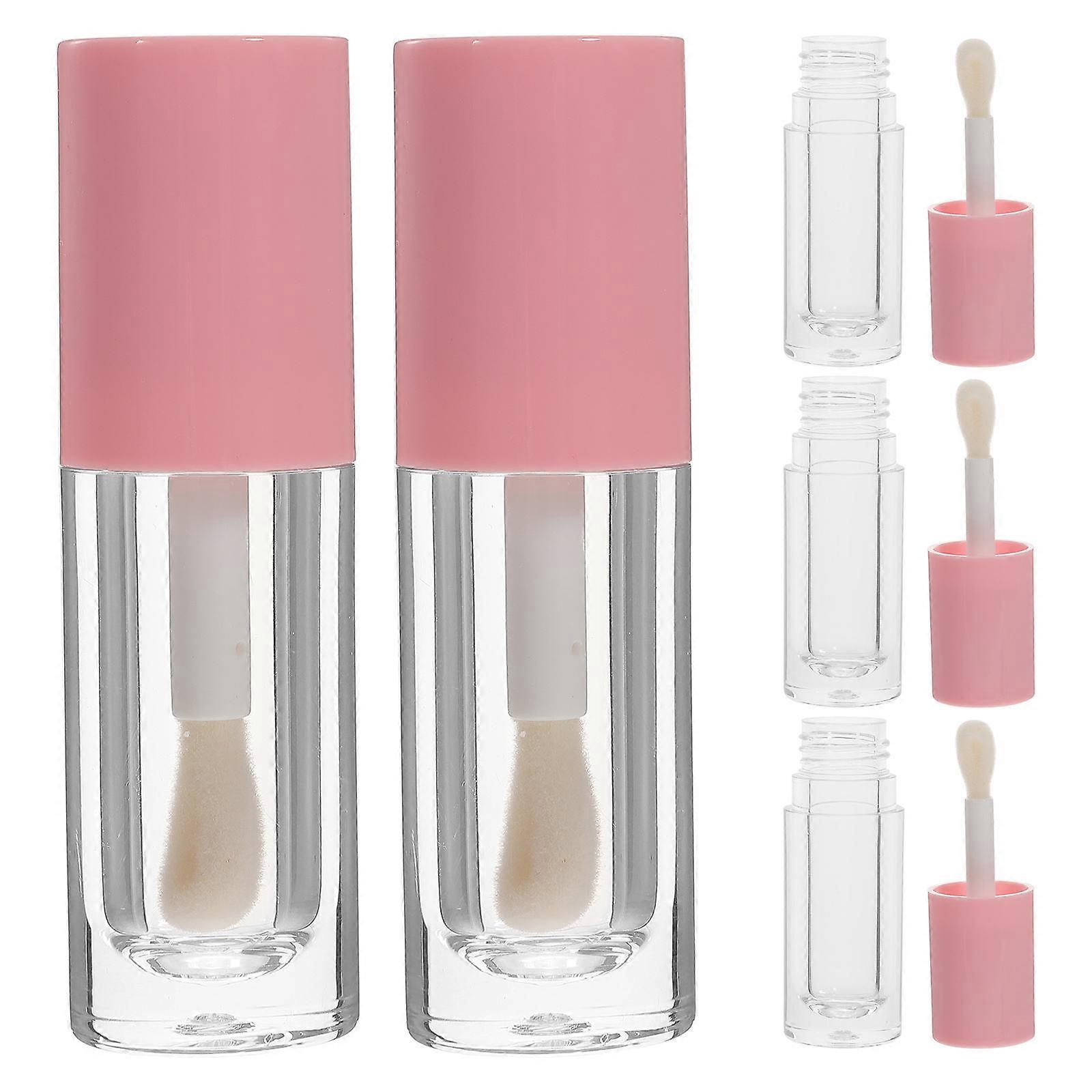 Lip Gloss Tubes Bulk Pink for Decoration Use 10Pcs Empty Lip Gloss Containers