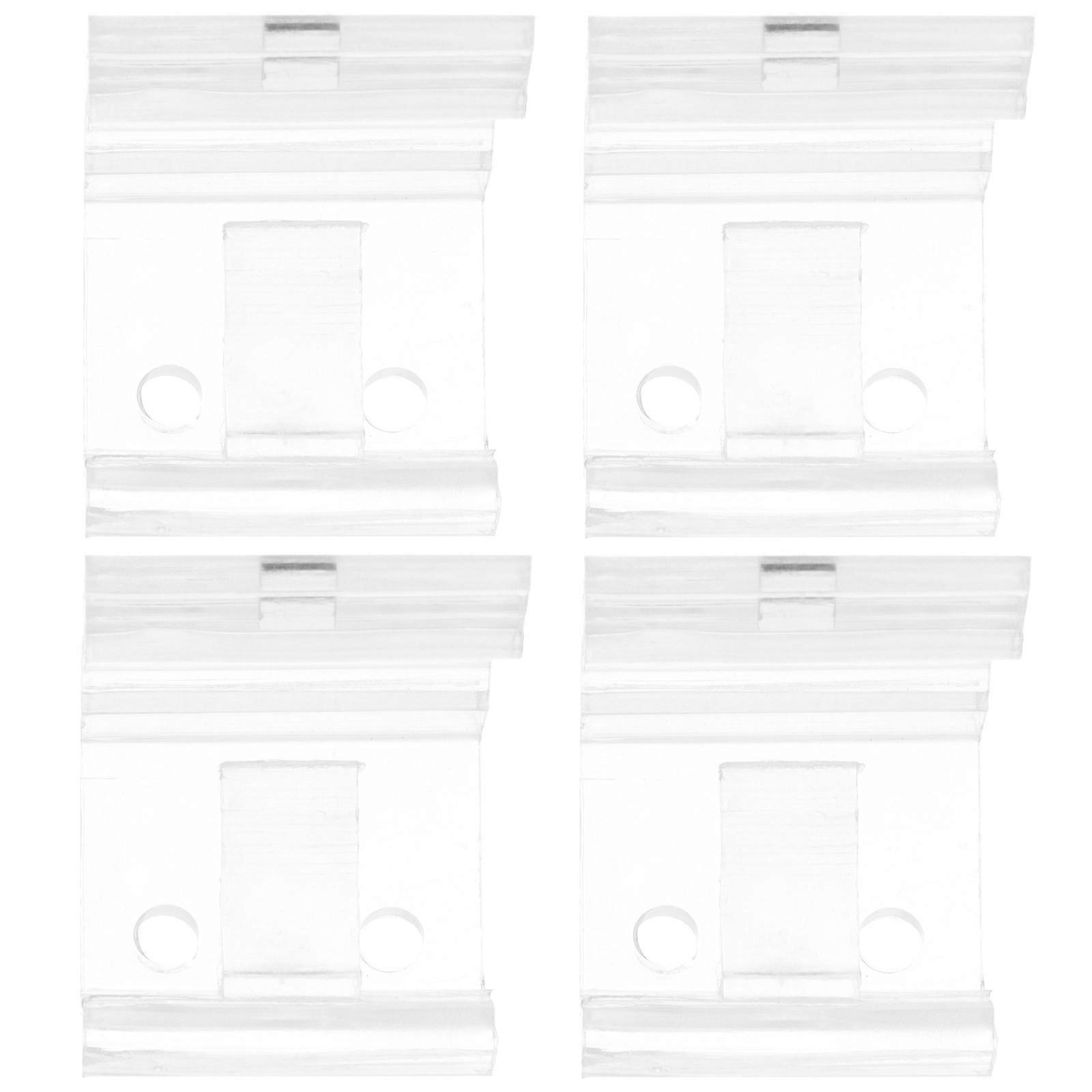 Transparent Plastic Blind Brackets for Curtain Louver Mounting 20Pcs