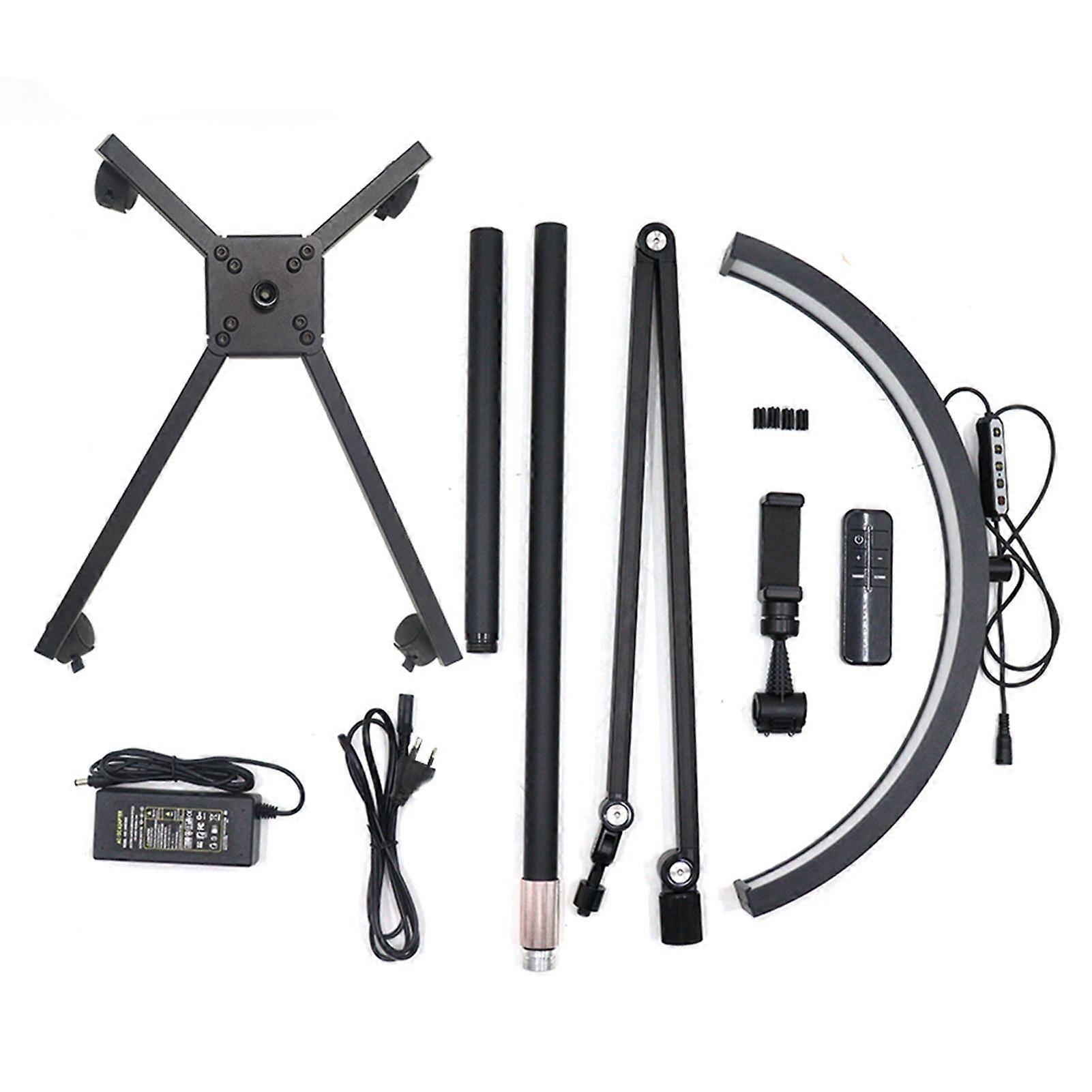 36W Half Moon Floor Fill Light 3000K-5600K Bi Color Temperature Dimmable Led Video Light