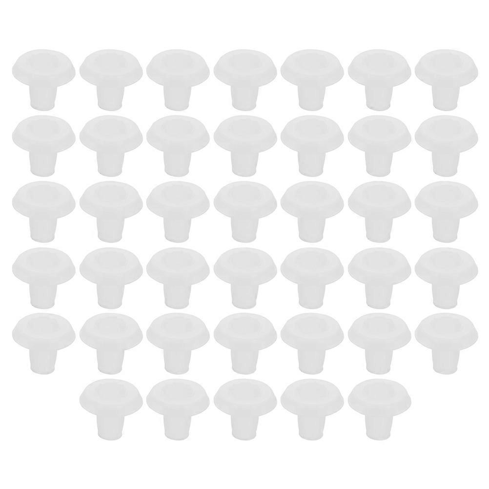 Blinds Bottom Rail Button Plug for Horizontal Blinds in Transparent Pom 80Pcs
