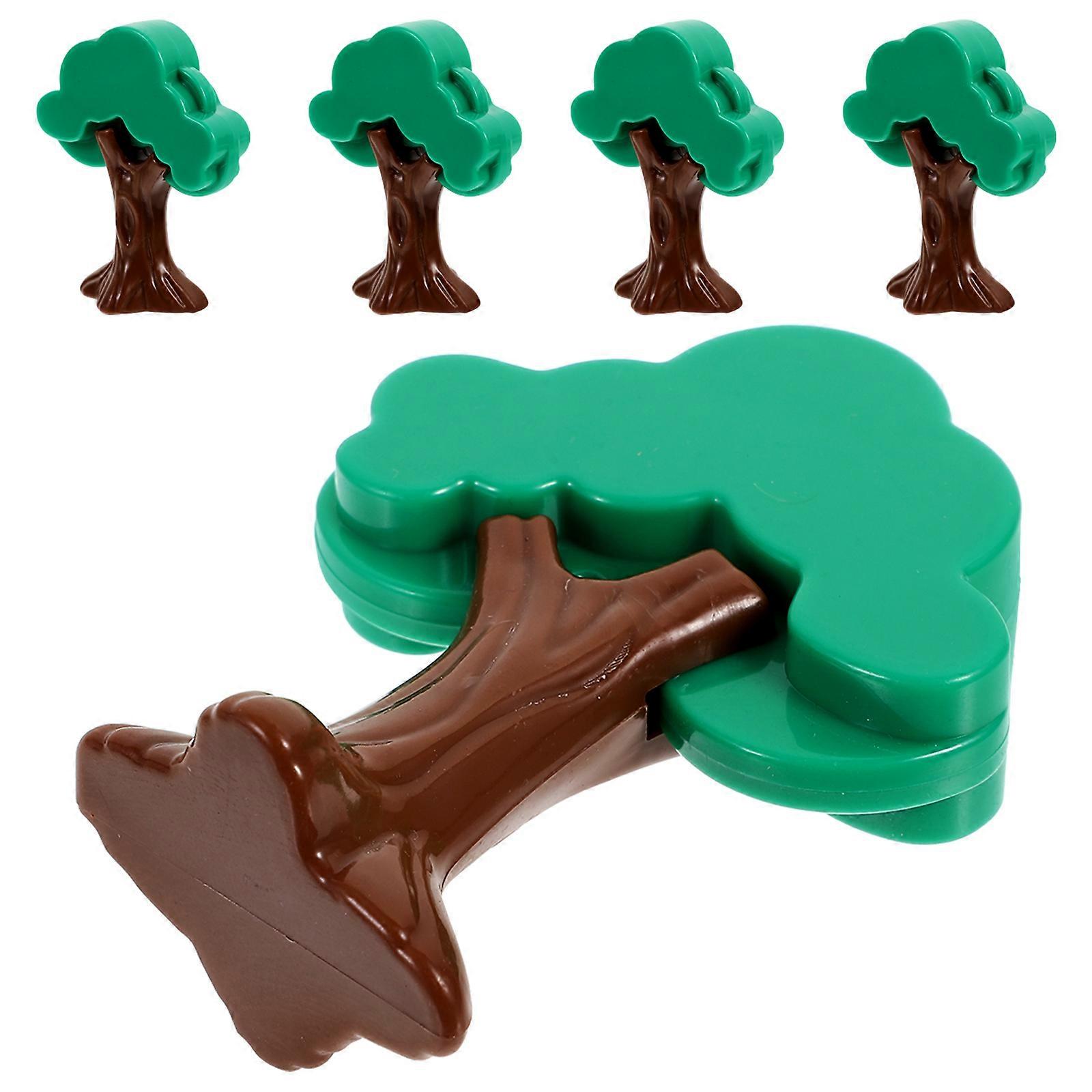 Train Track Scene Tree Model for Decoration 25Pcs Forest Scene Tree Accessories