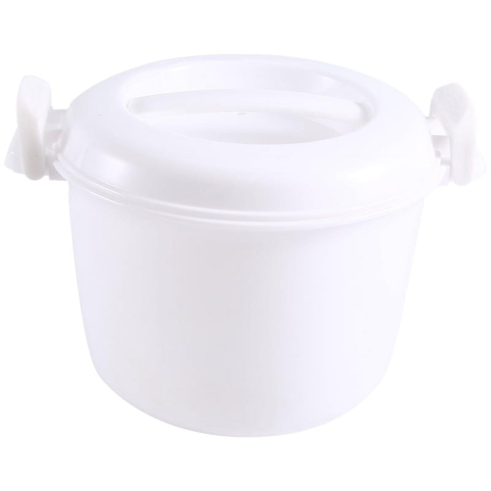 Microwave Rice Cooker Multifunction Small Lunch Container Microwave Cooker Cookware for Microwave Oven 17.5x21x14cm