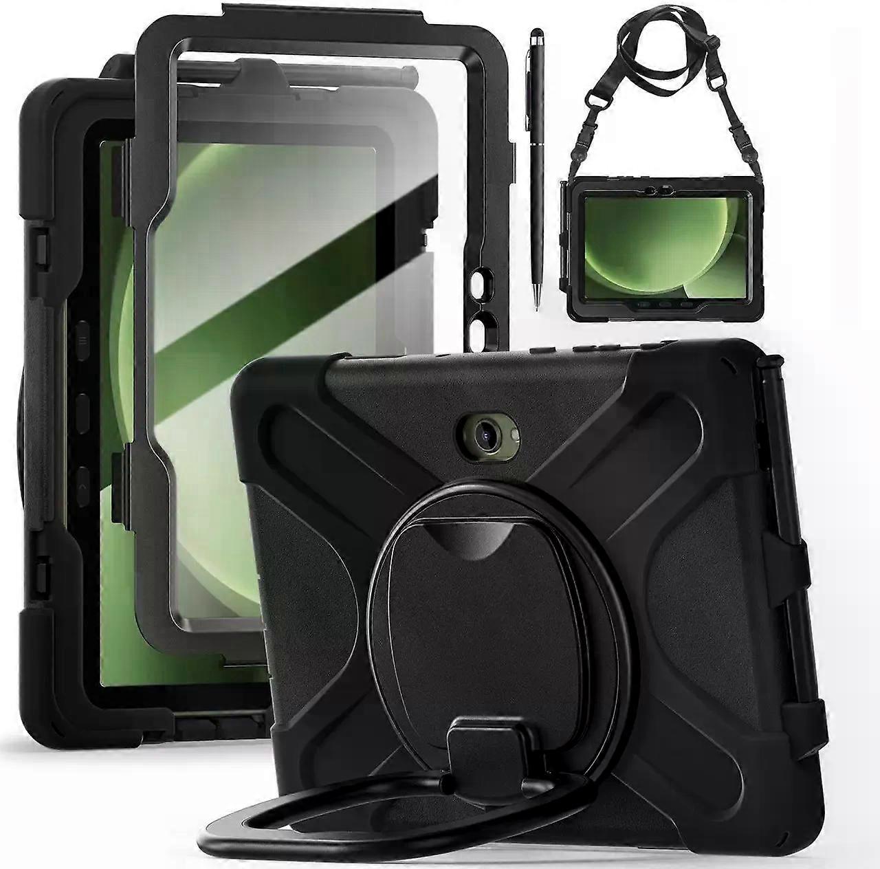 Case for Samsung Galaxy Tab Active5 Pro 2025 / Active4 Pro 2022 / Active Pro 2019 10.1" Shockproof Cover with Screen Protector Pencil Holder Stand Sho