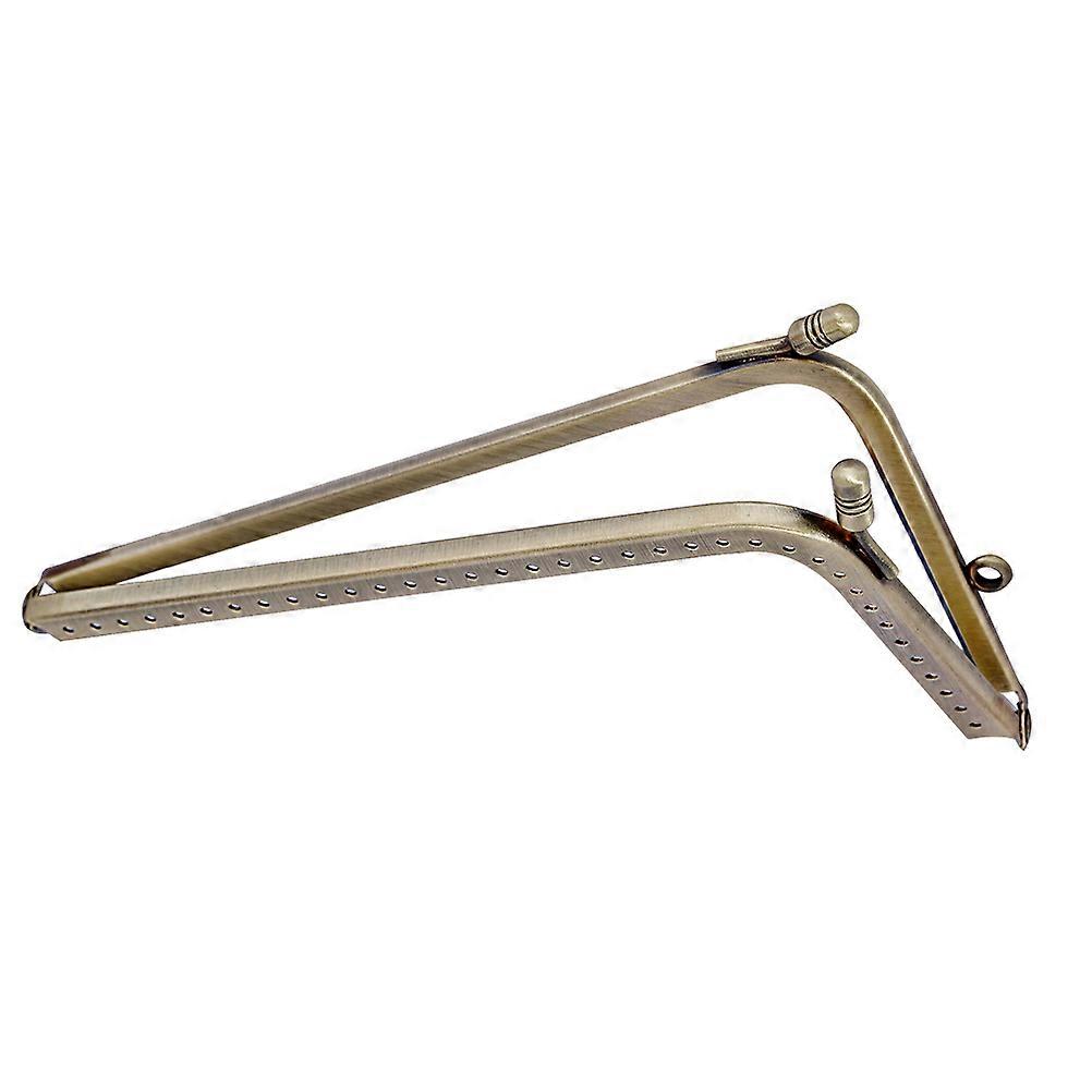 L Shape Purse Frame 15.5cm For DIY Craft Handbag Making Golden Replacement 1 Set