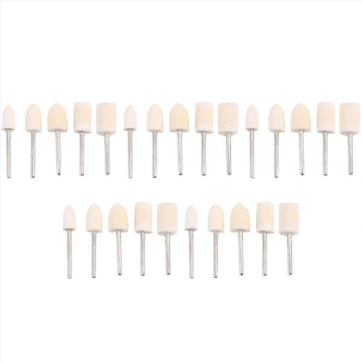 25pcs Felt Polishing Buffing Pad Head Set Rotary Tools for Dremel