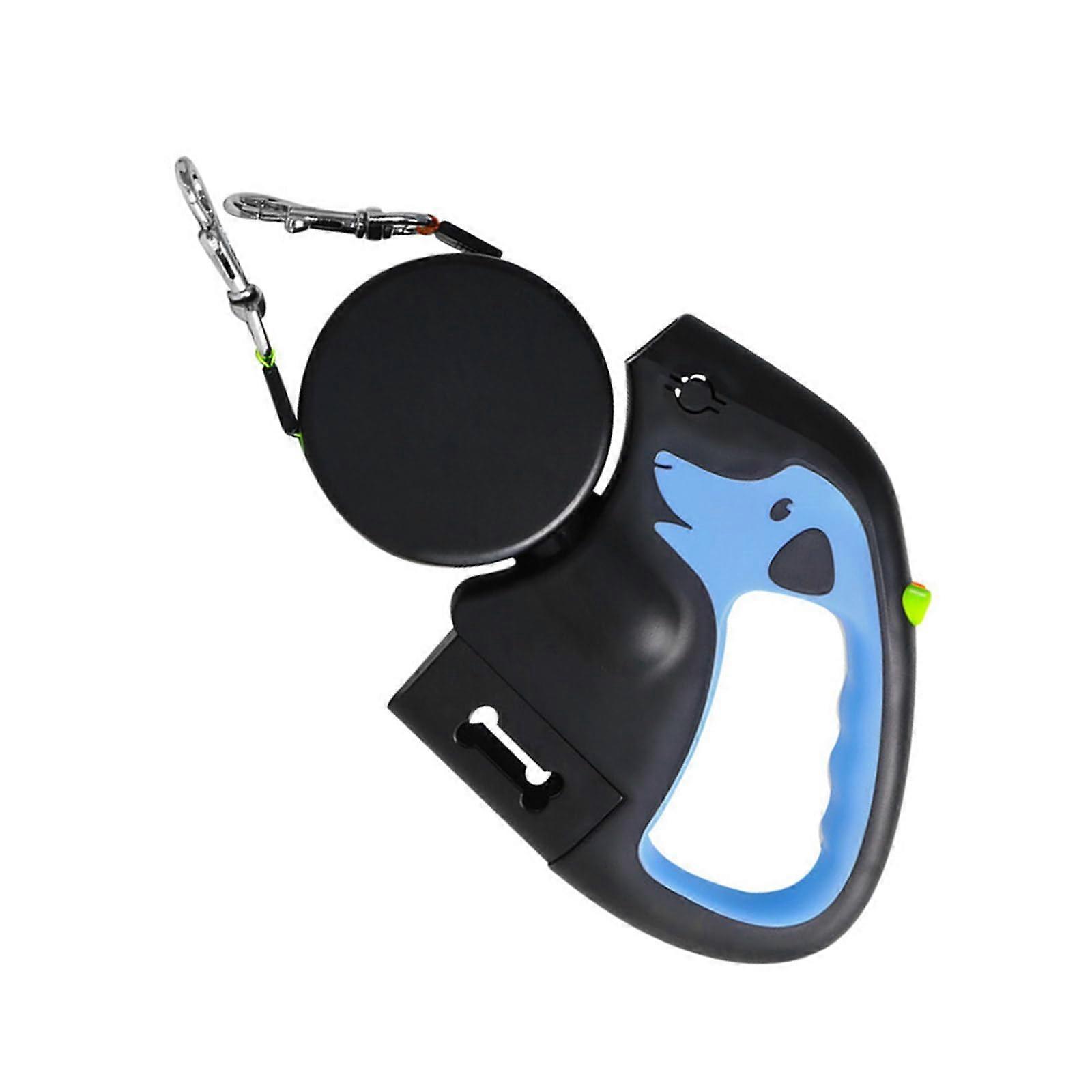 Adjusting Length Dog Leash AntiSlip Handle Night Lamp Royal Blue For Safe Evening Walks