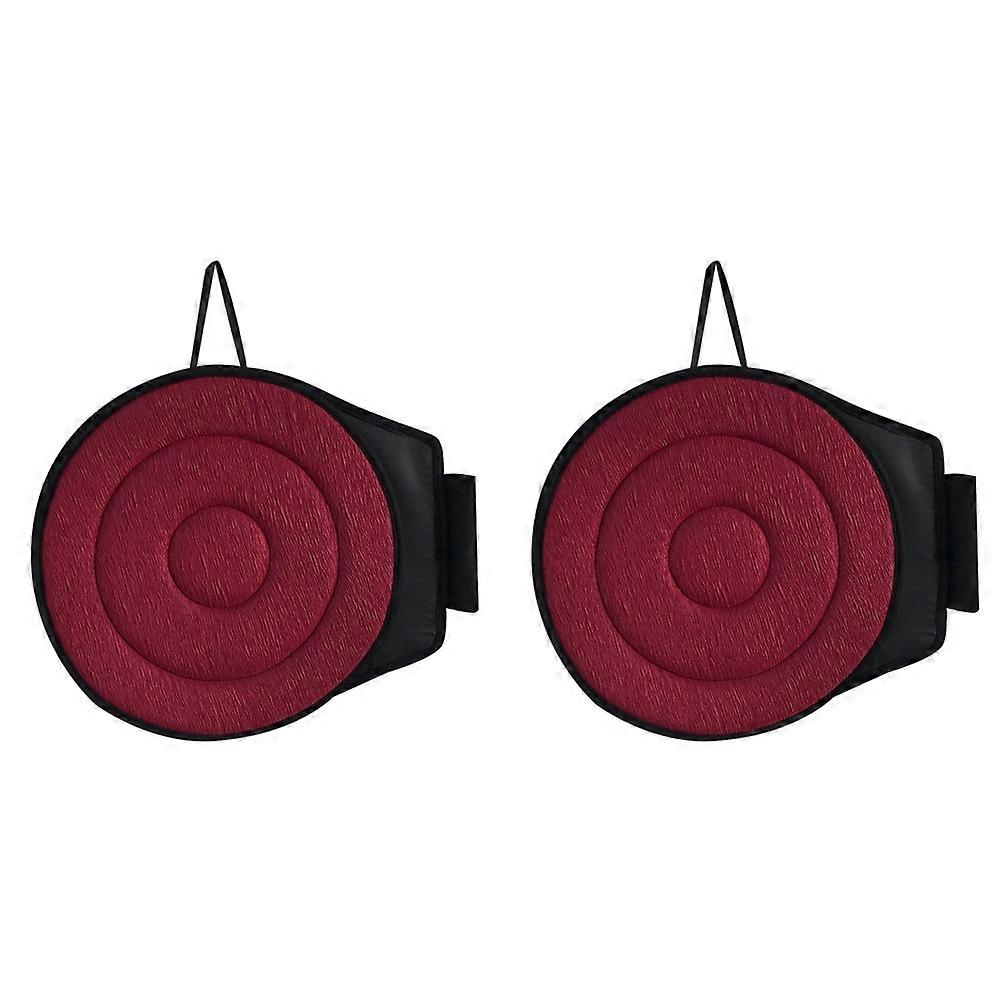2pcs 360° Rotating Seat Cushion,15.7in Seat Cushion Red