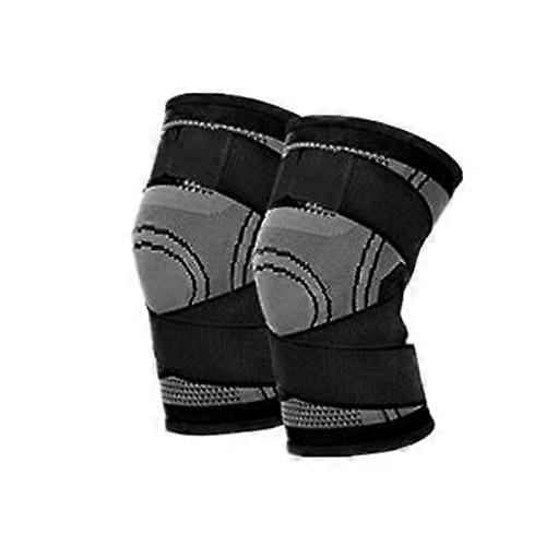 Knee Brace Knee Supports Compression Sleeve For Arthritis Relief, Running Elastic Bandage, Black, Size M1, 1 Pair