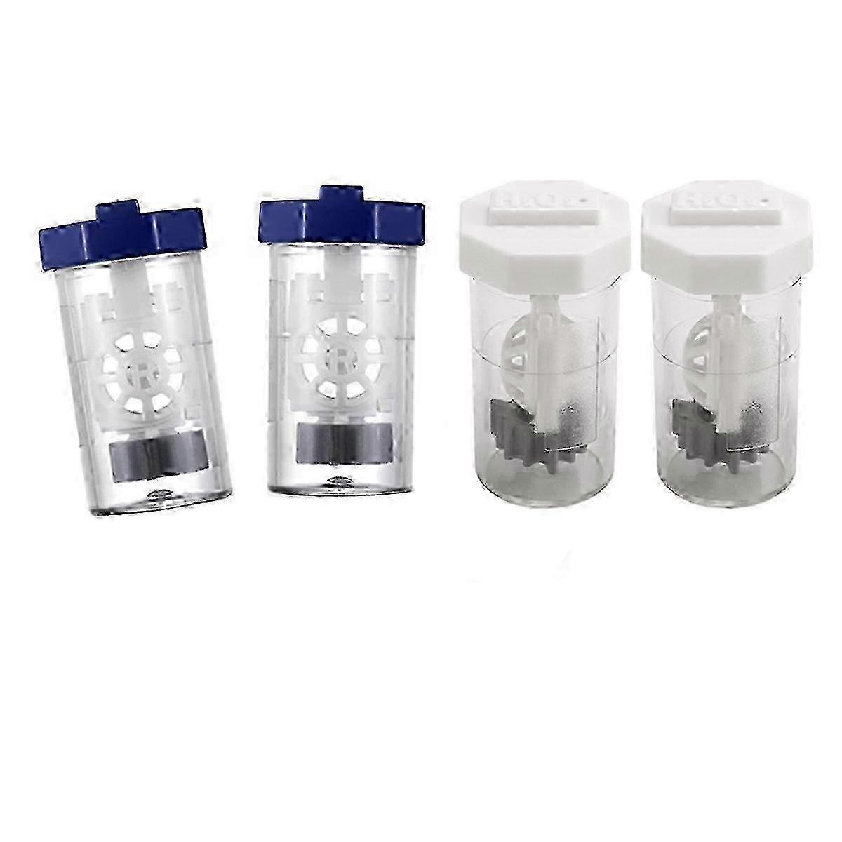 Hydrogen Peroxide Contact Lens Cleaner Case Storage Container - 4 Piece Set