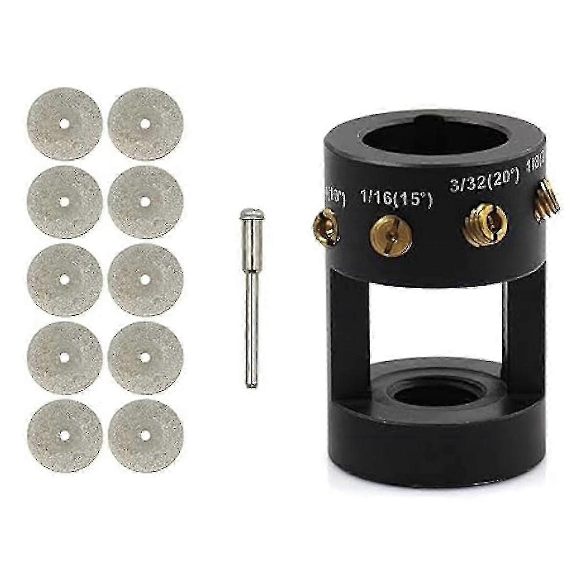 Tungsten sharpener tool for TIG welding electrode grinder