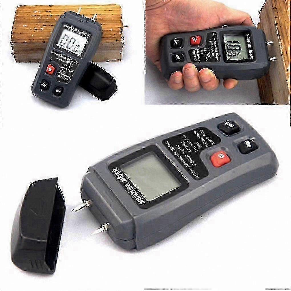 Portable Digital Wood Moisture Meter for Bside - 0~99.9% Accuracy, LCD Display Timber Damp Detector