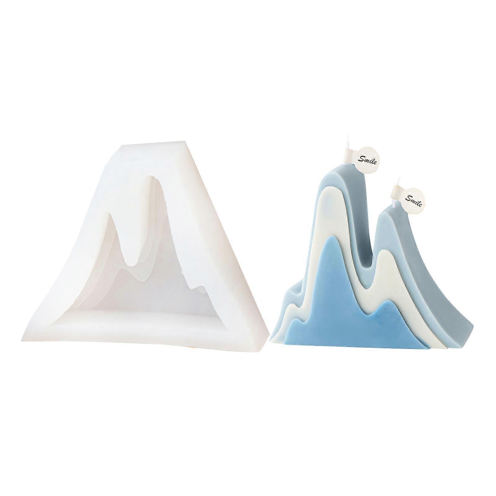 Peaks Shape Silicone Candle Mold DIY Aromatherapy Candle Plaster Ornaments Soap Epoxy Resin Mould Handcraft Making Tool Multicolor
