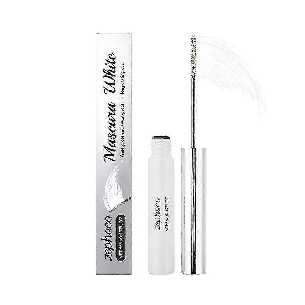 5ml White Waterproof Curling Mascara for Voluminous 3D Lashes Anti-Smudge Formula All-Day Wear Sensitive Eyes Safe Clump-Free Application